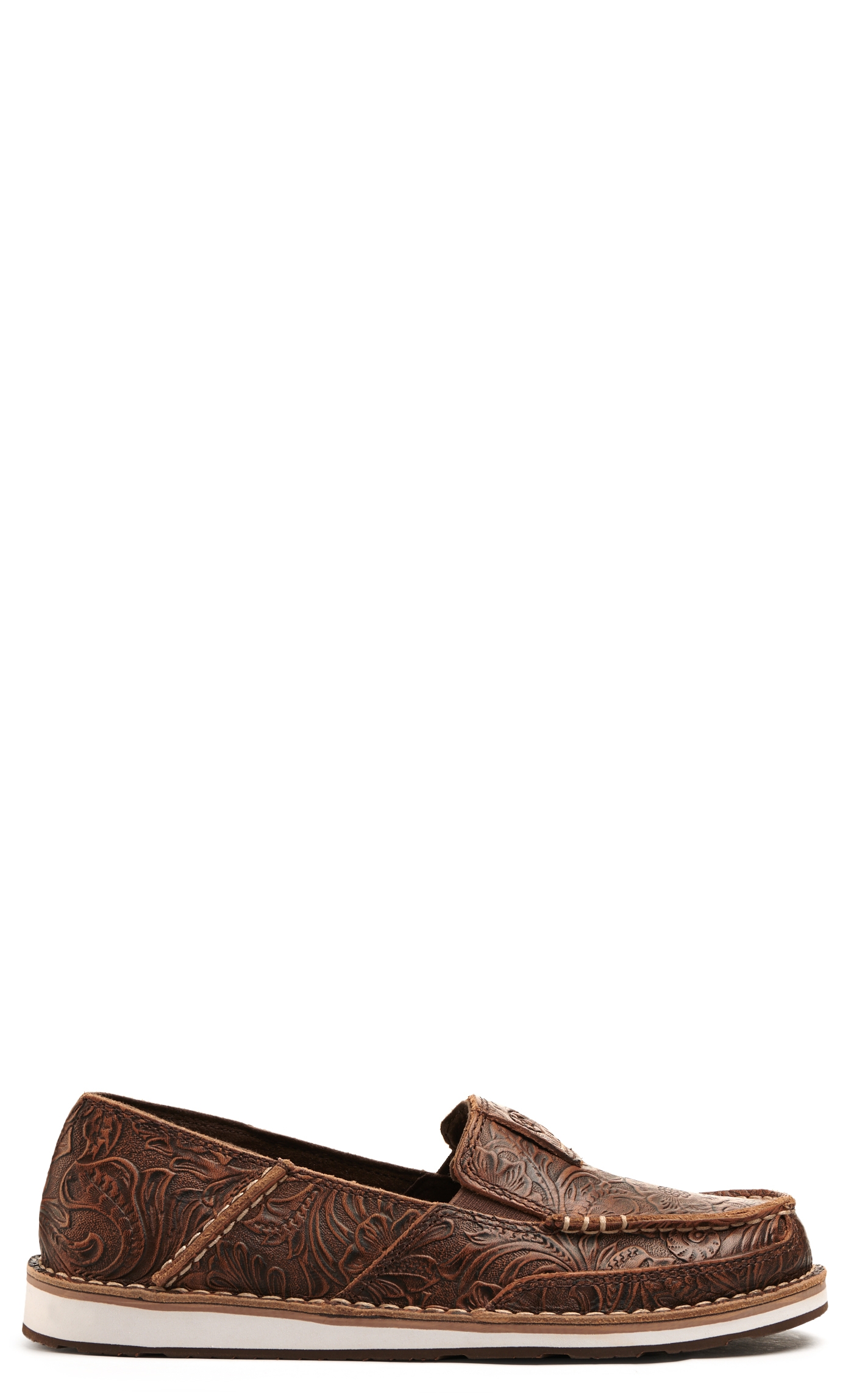 Ariat Women's Cruiser Brown Floral Embossed Casual Shoes - Image 1