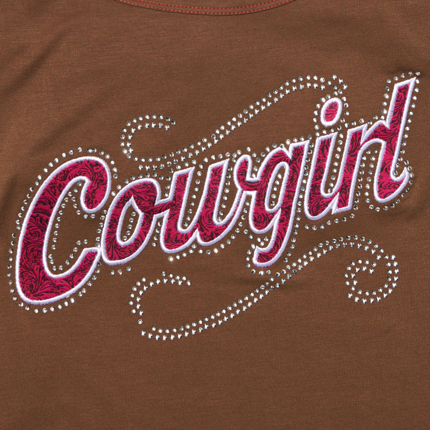 Cowgirl Hardware Girl's Caramel Sparkle Sassy Cowgirl Top - Image 1