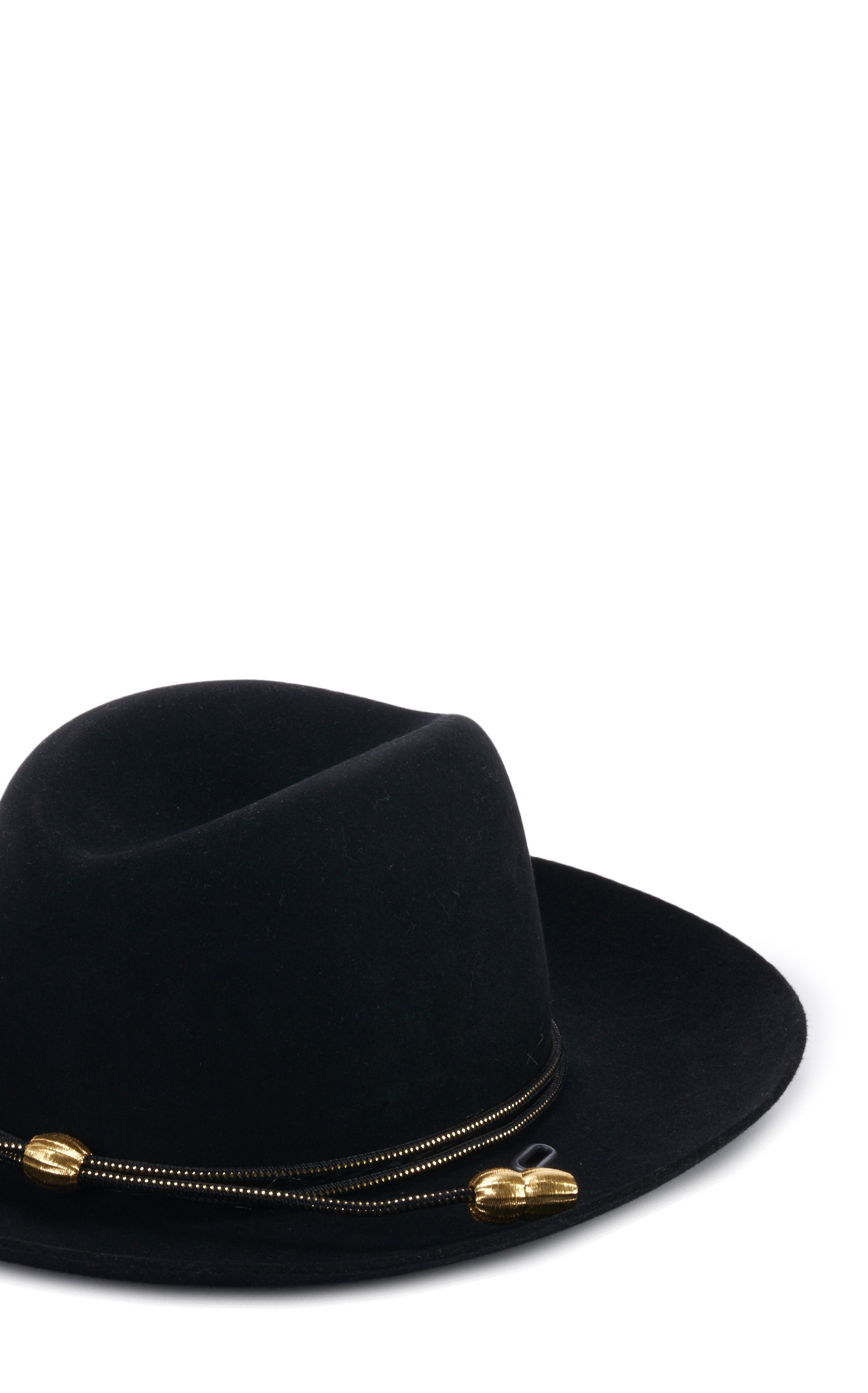 Stetson Black & Gold Military Branch Acorn Hatband - Image 1