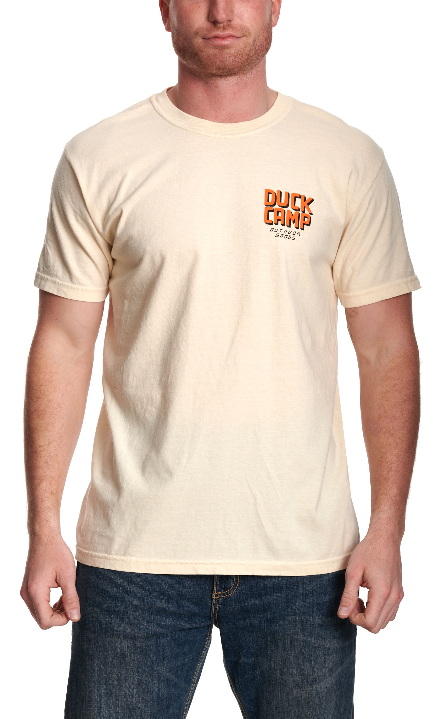 Duck Camp Men's Ivory Smash Largemouth T-Shirt - Image 1