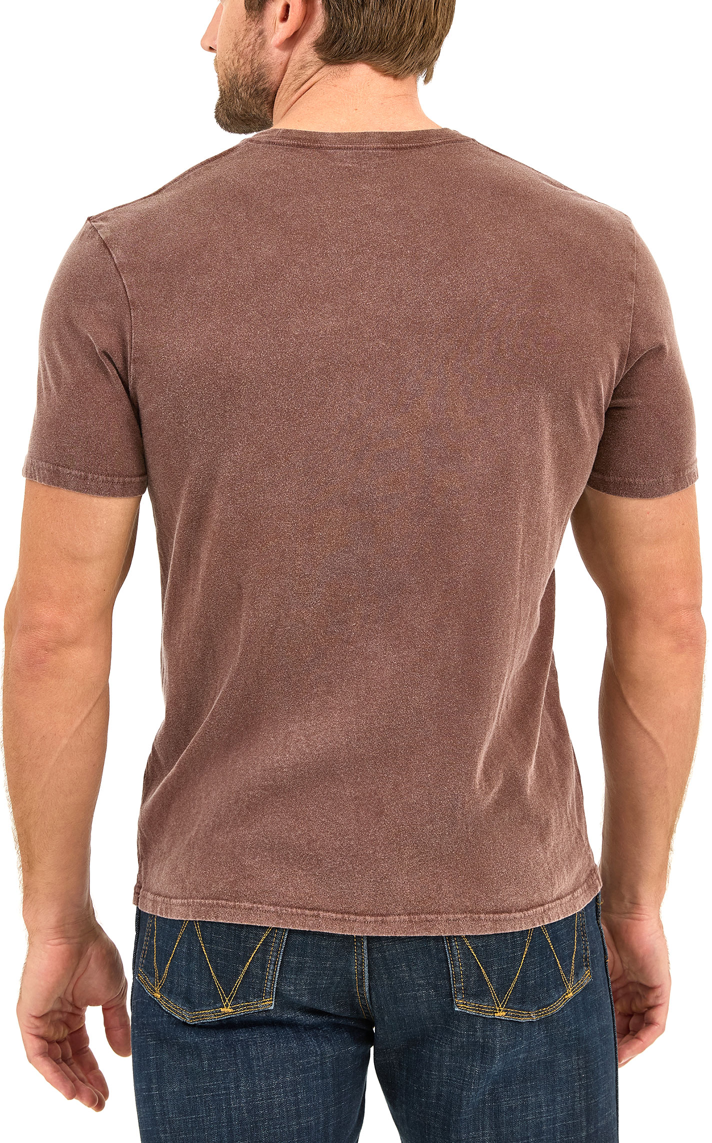 Wrangler Men’s Brown “Ride of Life” Bull Rider Graphic T-Shirt - Image 1