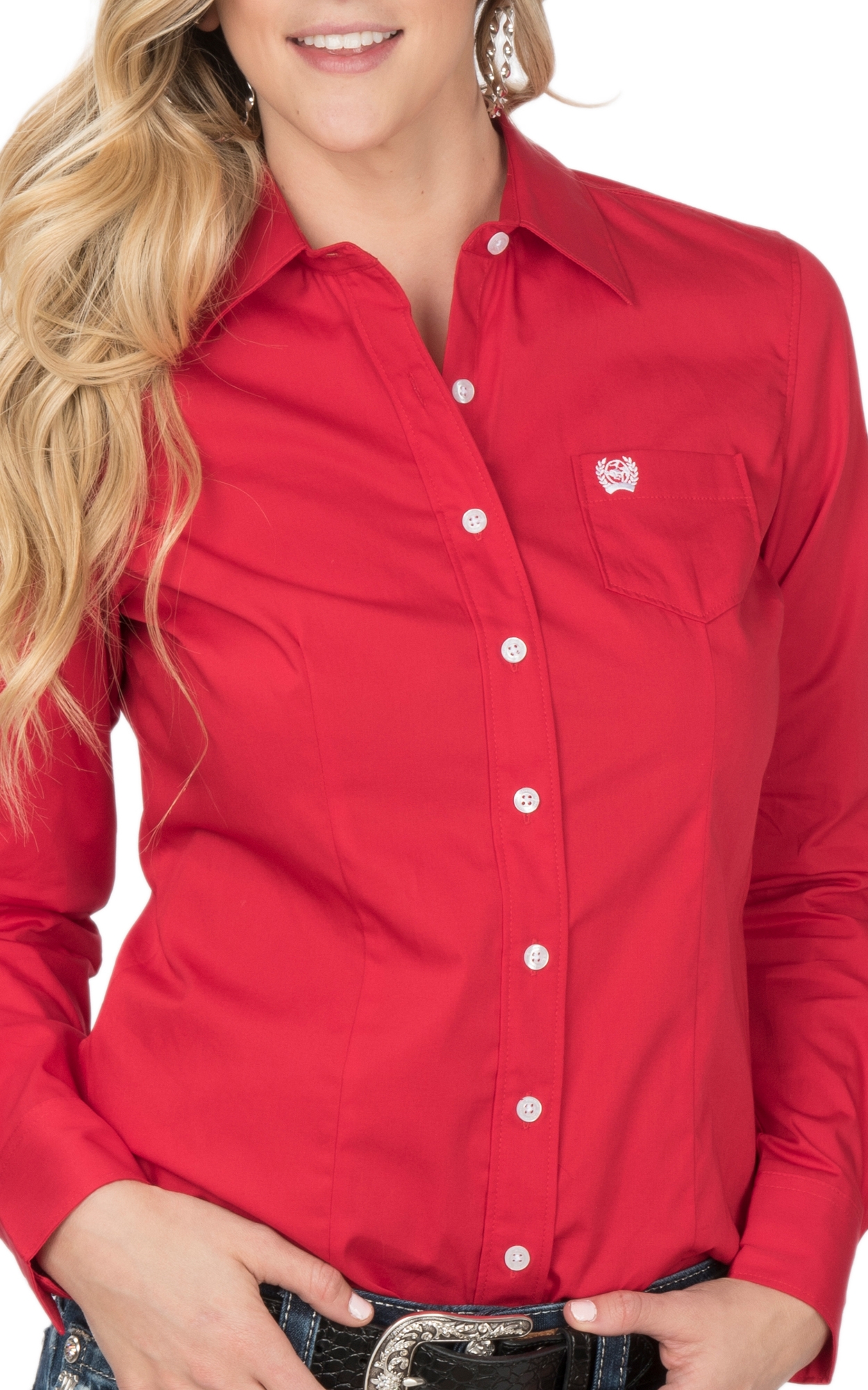 Cinch Women's Red Western Shirt - Image 1