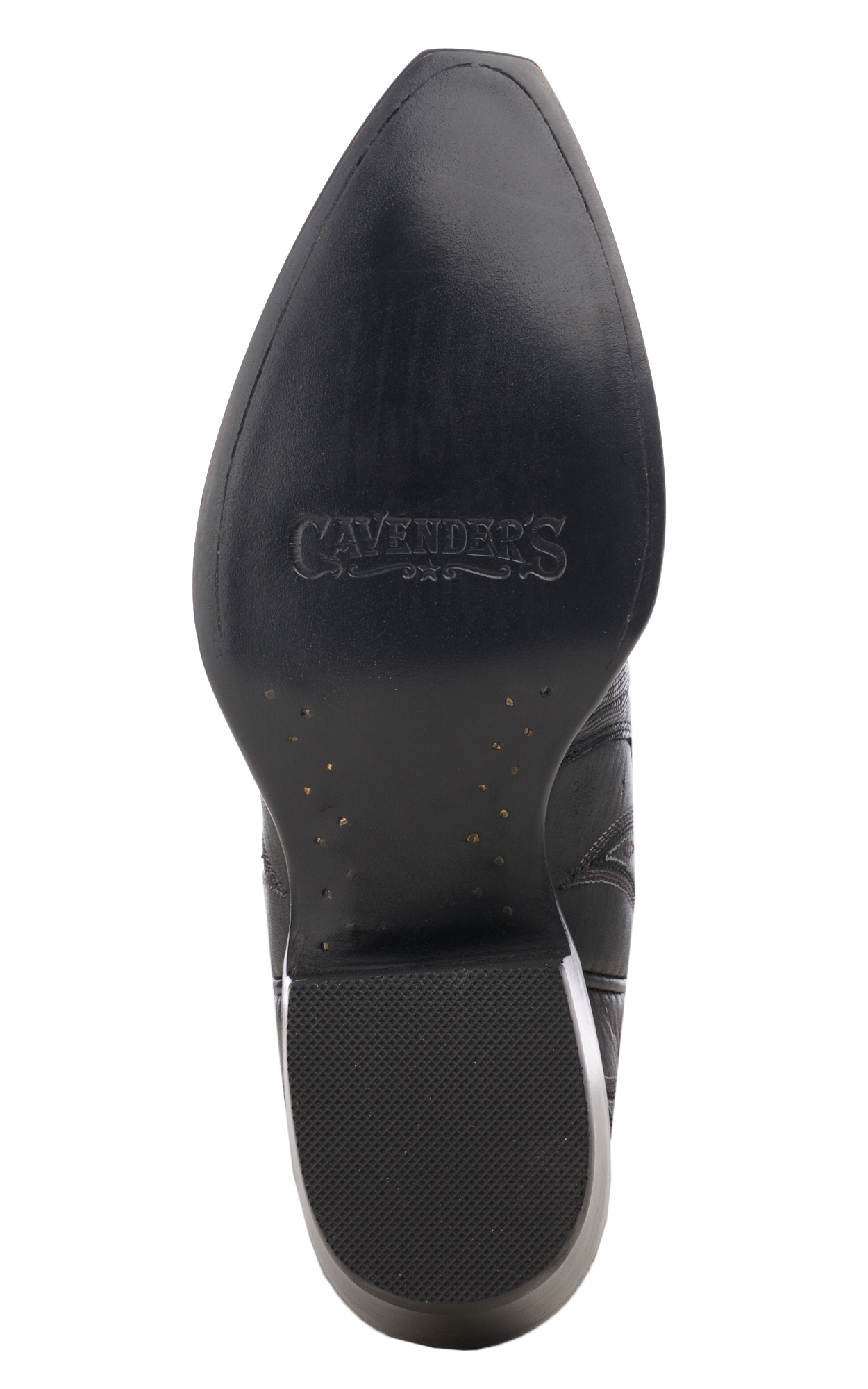 Cavender’s Women’s Triad Black Lizard Exotic Snip Toe Cowboy Boots - Image 1