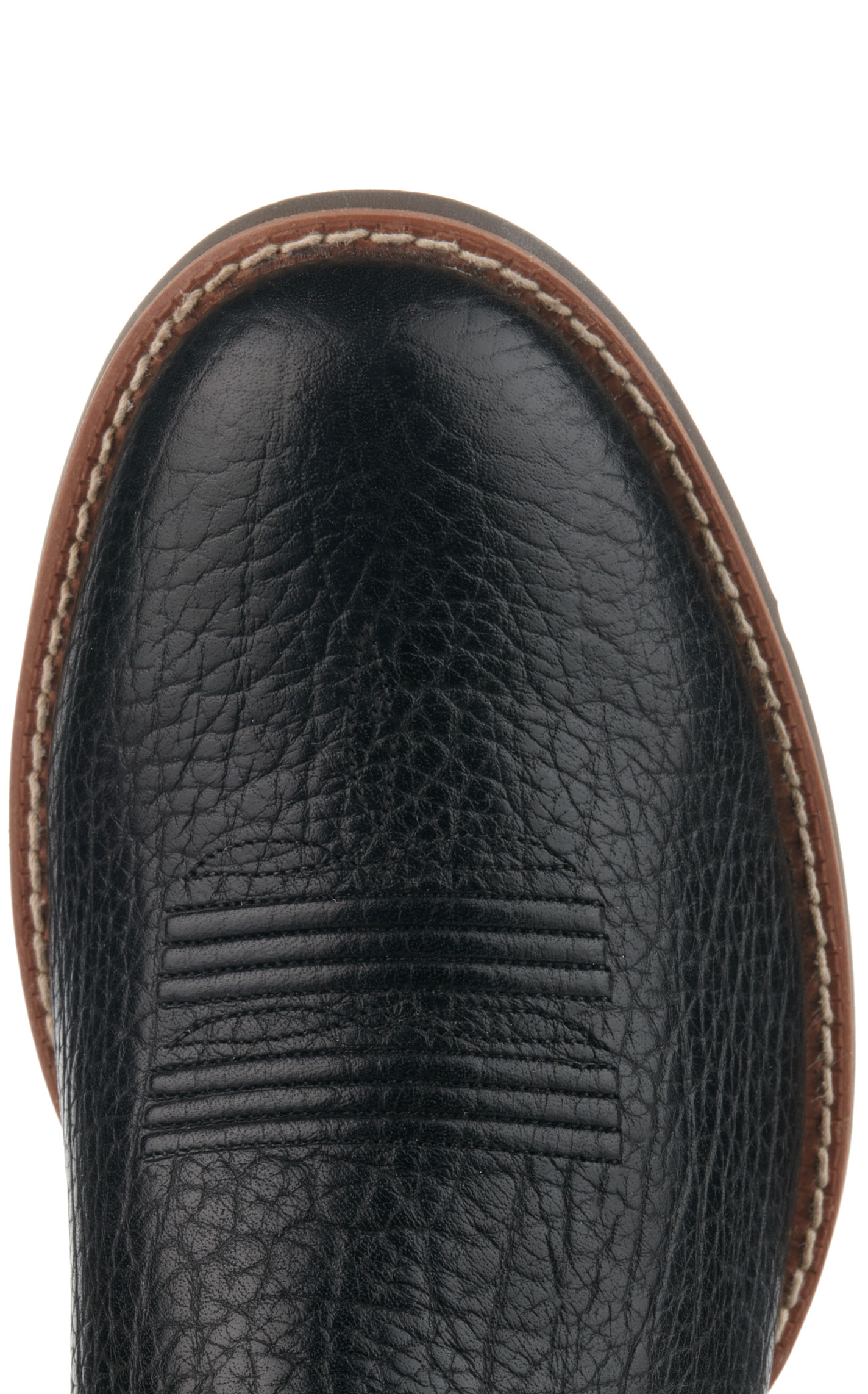 Ariat Men's Sport Stratten Black and Weathered Chestnut Round Toe Cowboy Boots - Image 1