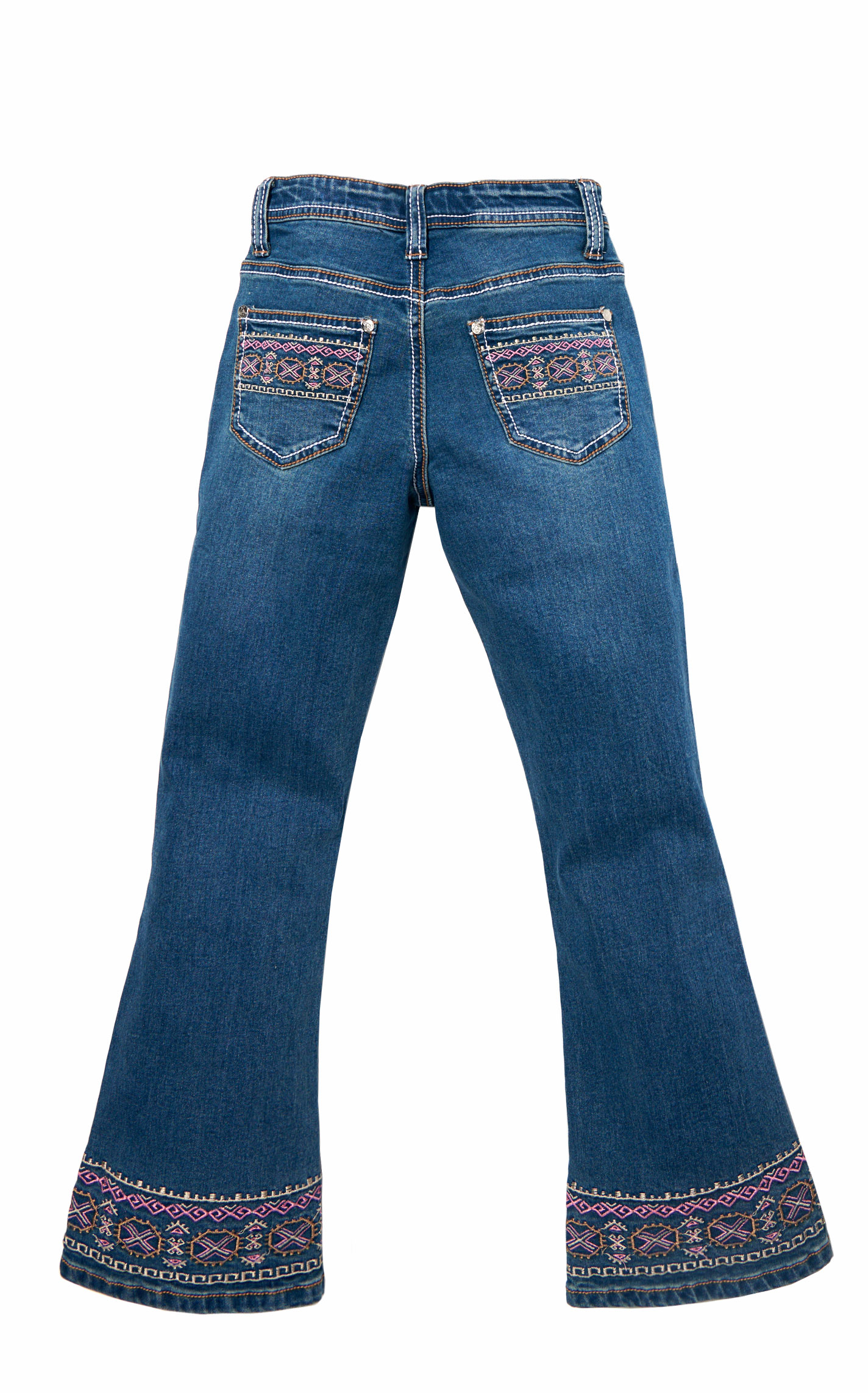 Cowgirl Hardware Girls’ Aztec Wrap Boot Cut Jeans  - Image 1