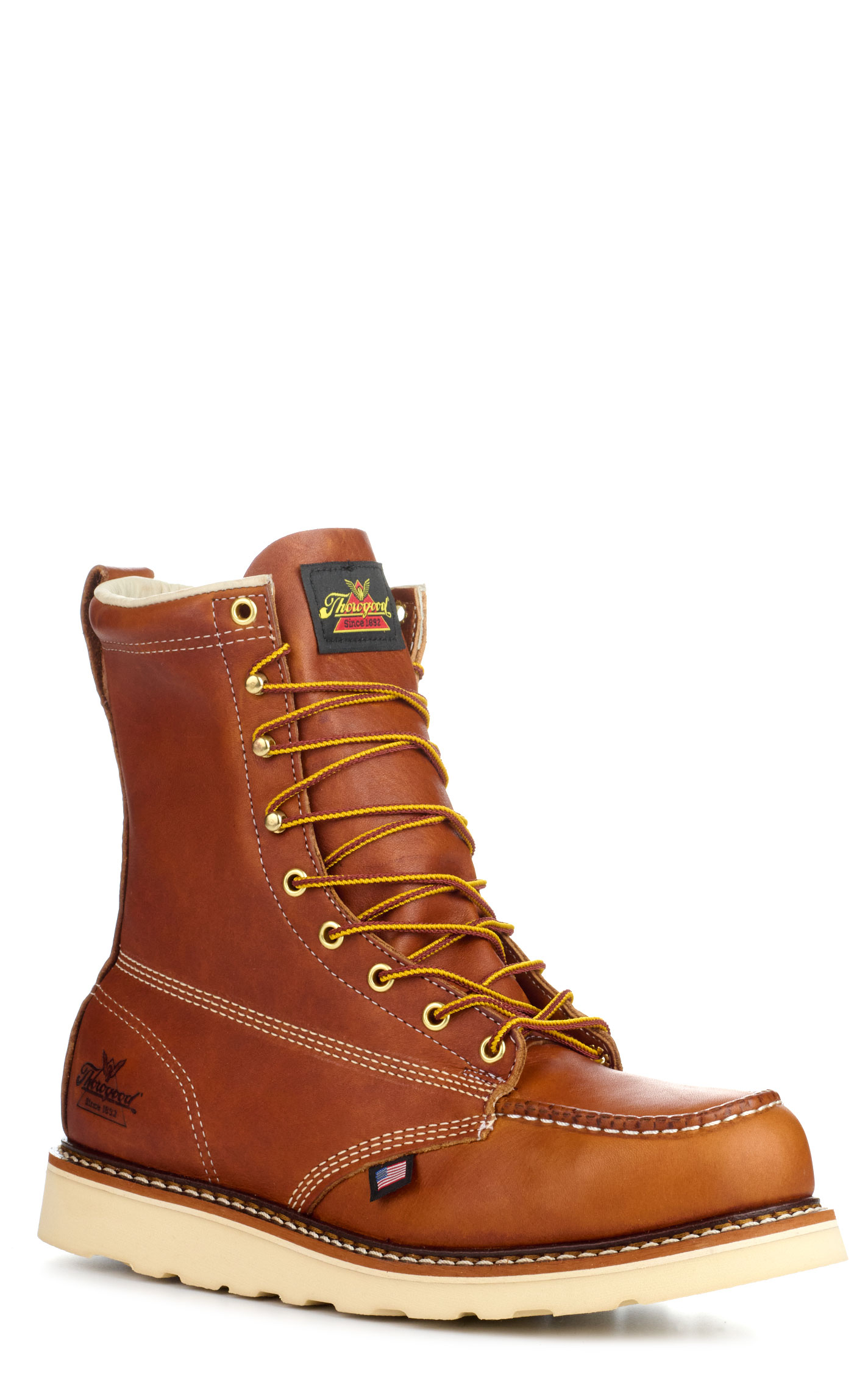 Thorogood Men's American Heritage Tobacco Moc Steel Toe 8\