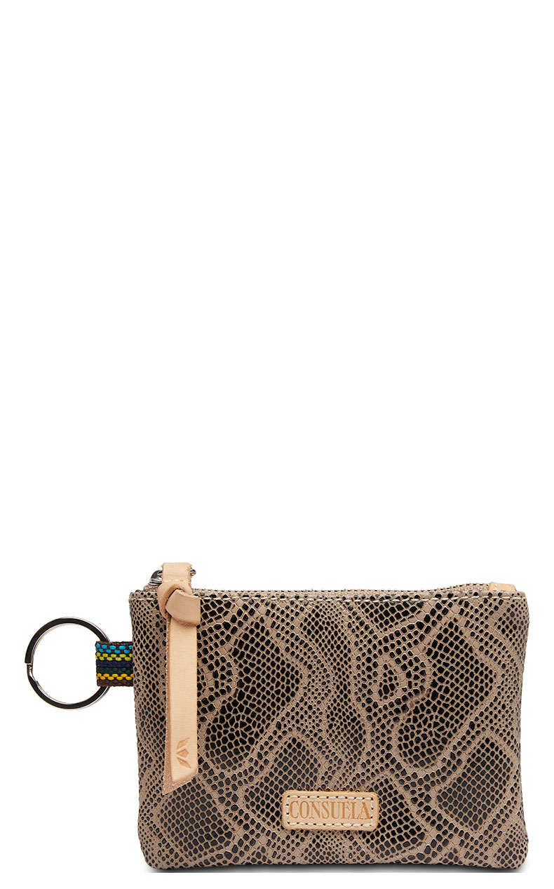 Consuela Dizzy Snake Print Keyring Pouch - Image 1