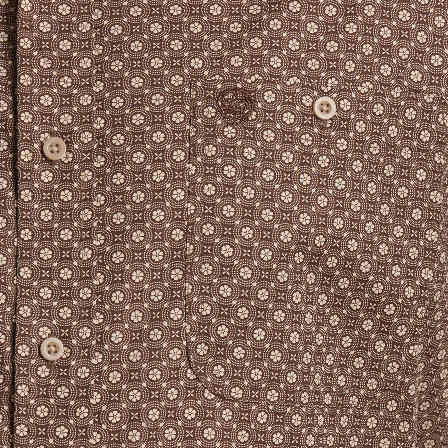 Wrangler Men's George Strait Collection Chocolate Geo Western Shirt - Big & Tall Sizes - Image 1
