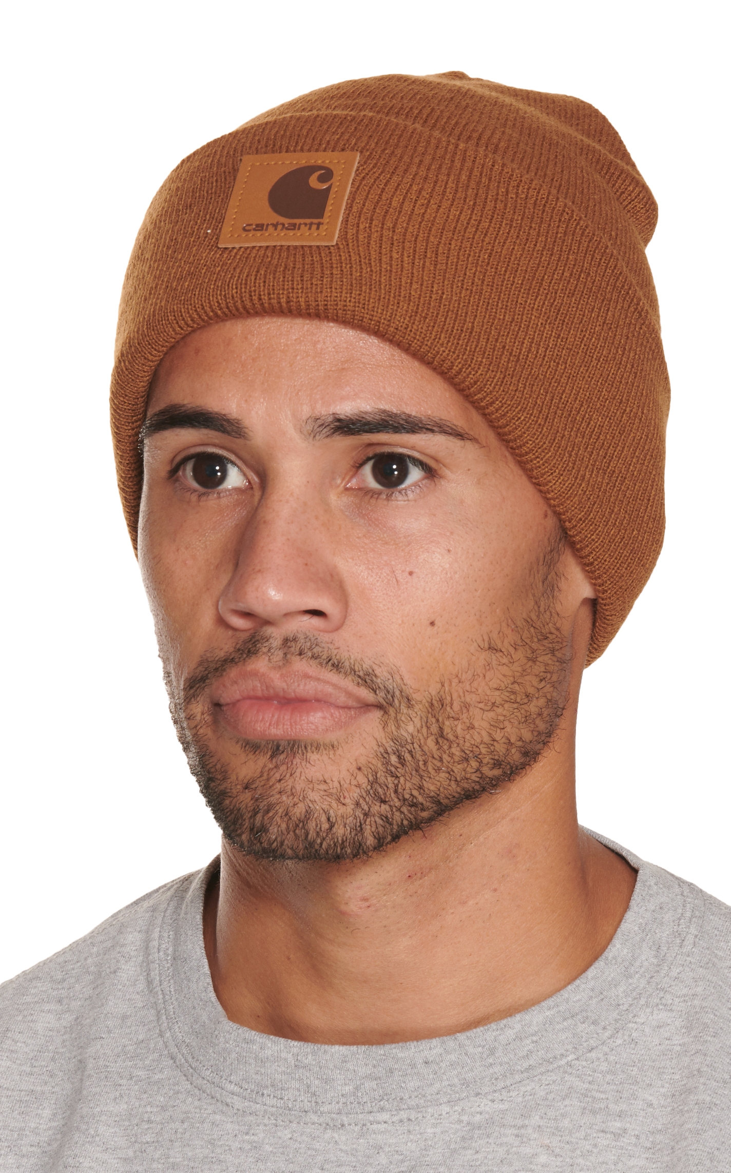 Carhartt Brown Knit Beanie - Image 1