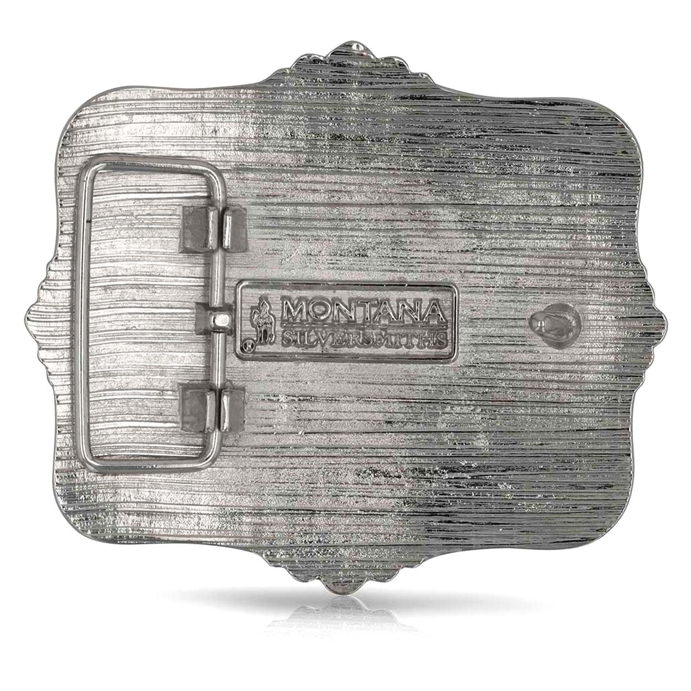 Montana Silversmiths Code of the West Silver & Bronze Bull Rider Belt Buckle - Image 3