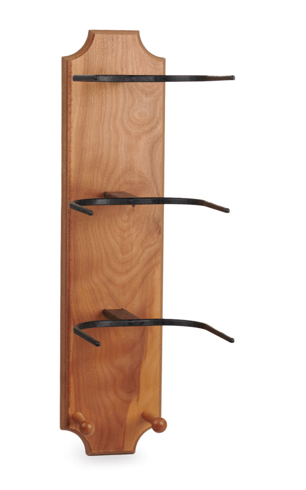 Running D Wooden Cowboy Hat Rack - Image 1