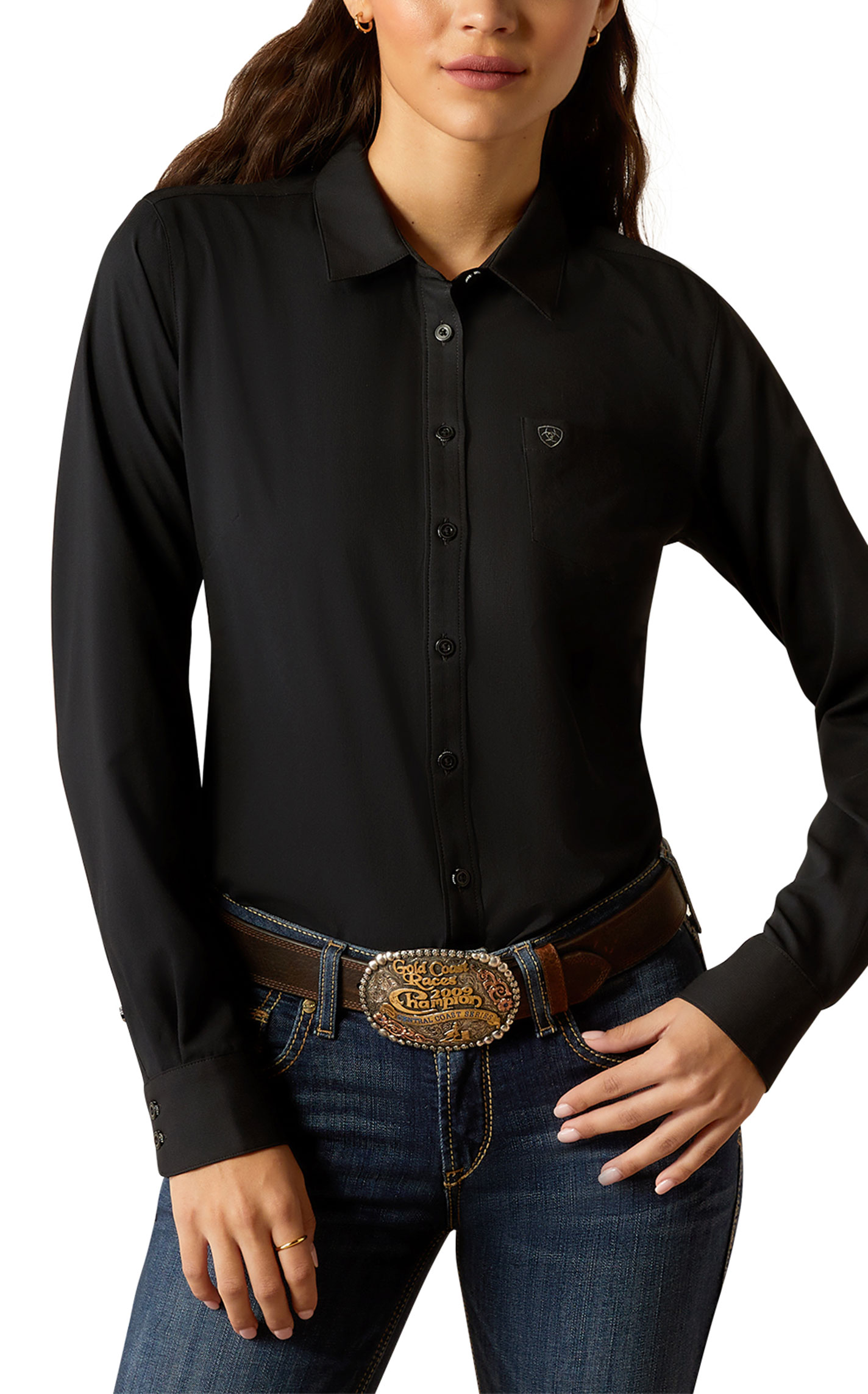 Ariat Women's Kirby Pro Black Western Shirt - Image 1