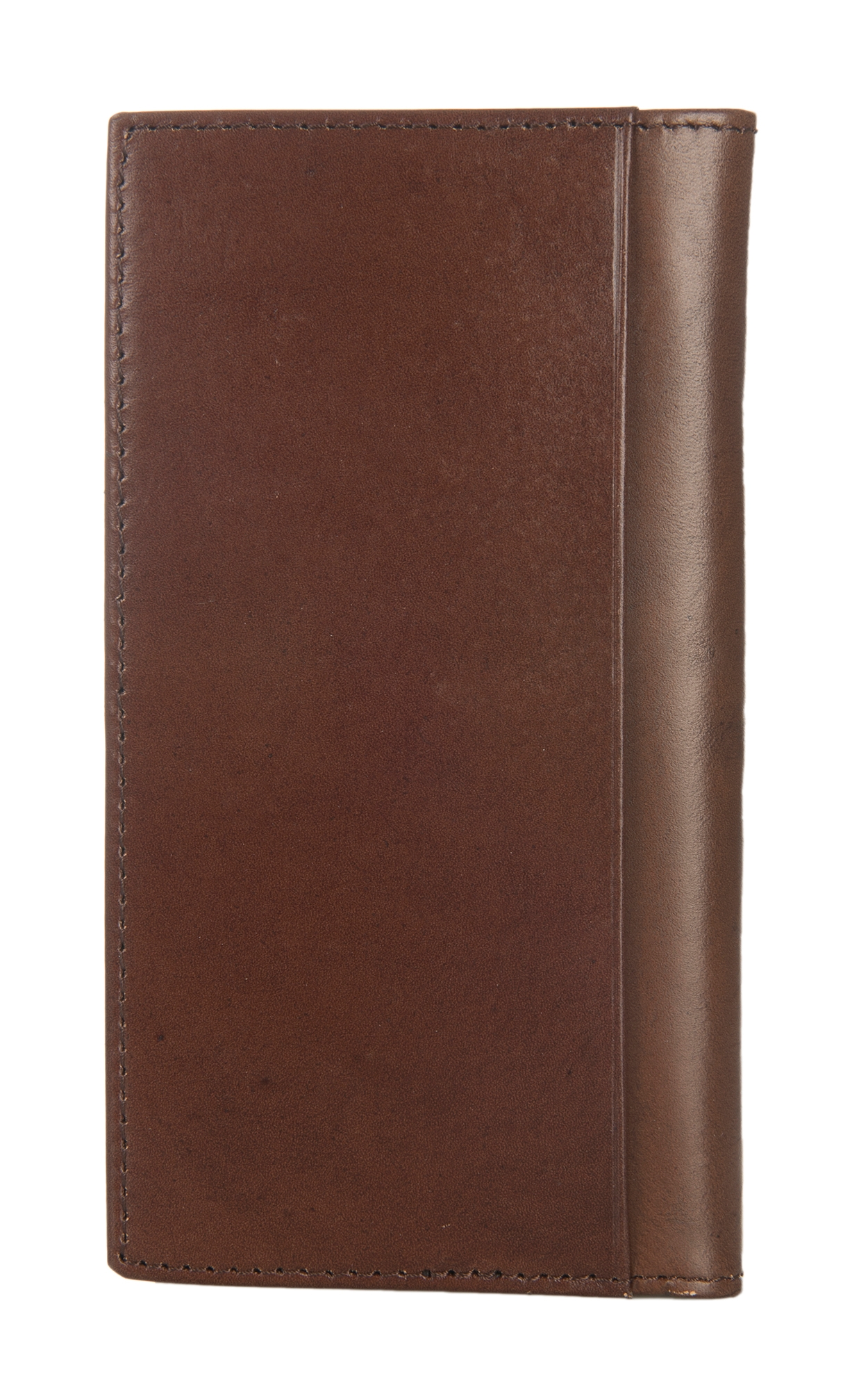 Ariat Two Tone Brown Floral Embossed Rodeo Wallet / Checkbook Cover - Image 1