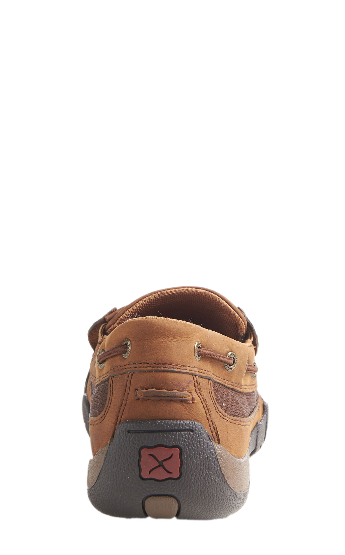 Twisted X Men's Distressed Basket Weave Driving Moccasin Casual Shoes - Image 1