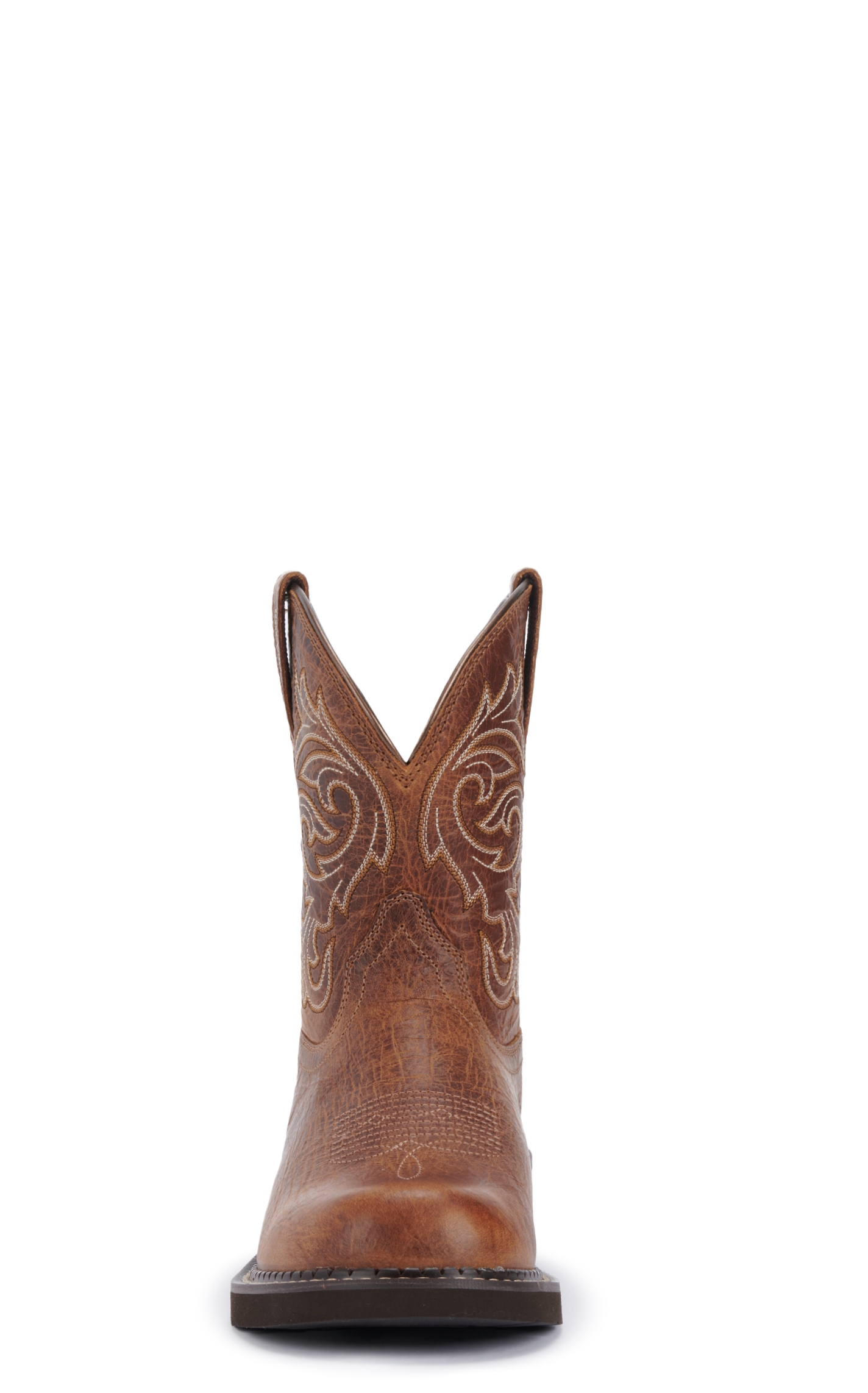 Ariat Women's Fatbaby Crackled Cottage Brown Crepe Round Toe Cowboy Boots - Image 1