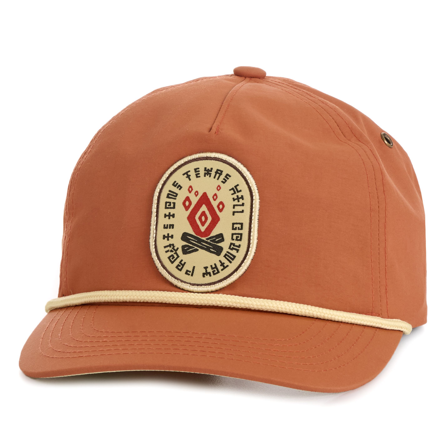 Texas Hill Country Provisions Rusty Clay Campfire Logo Patch Cap - Image 1