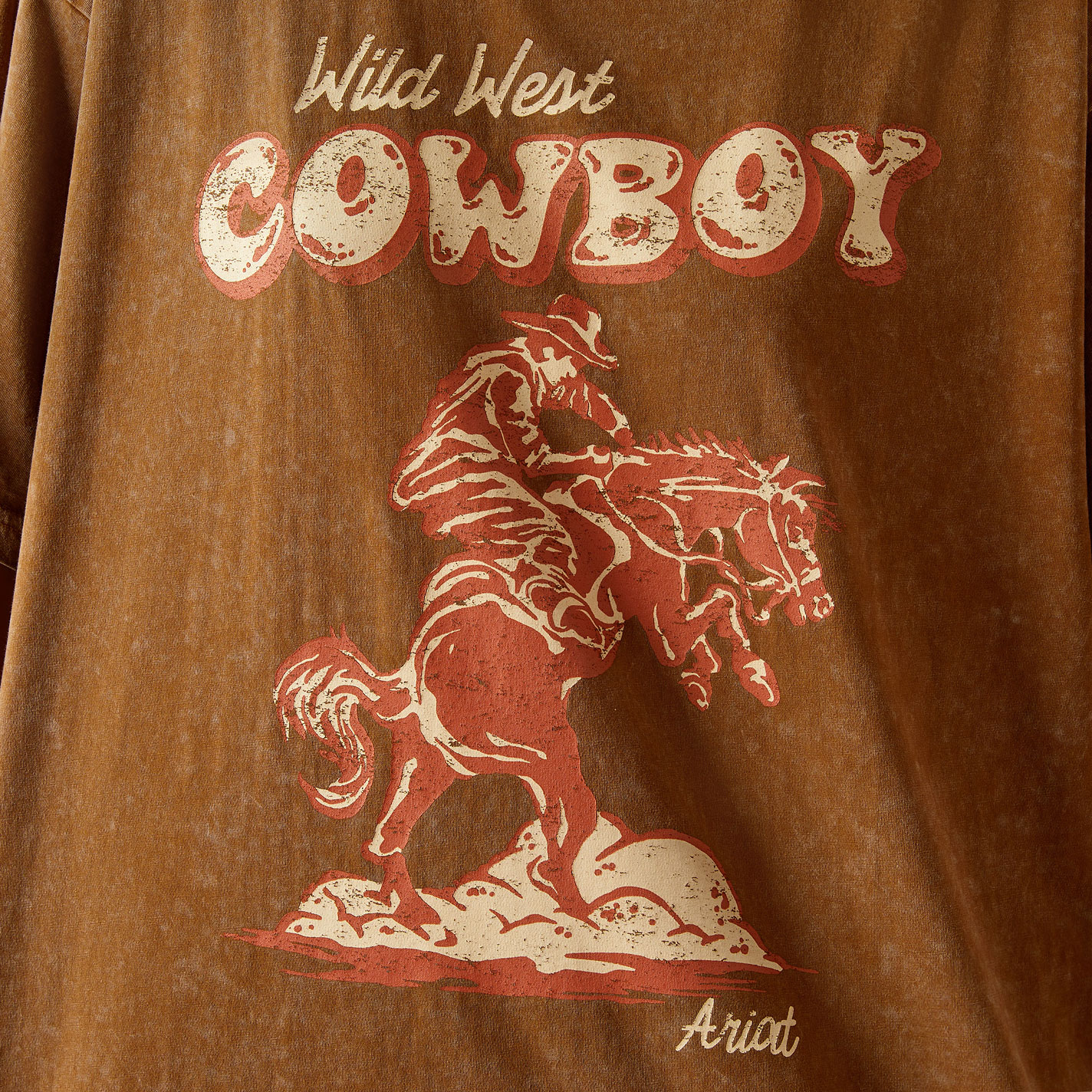 Ariat Women's Toffee Wild West Cowboy Oversized T-shirt - Image 3
