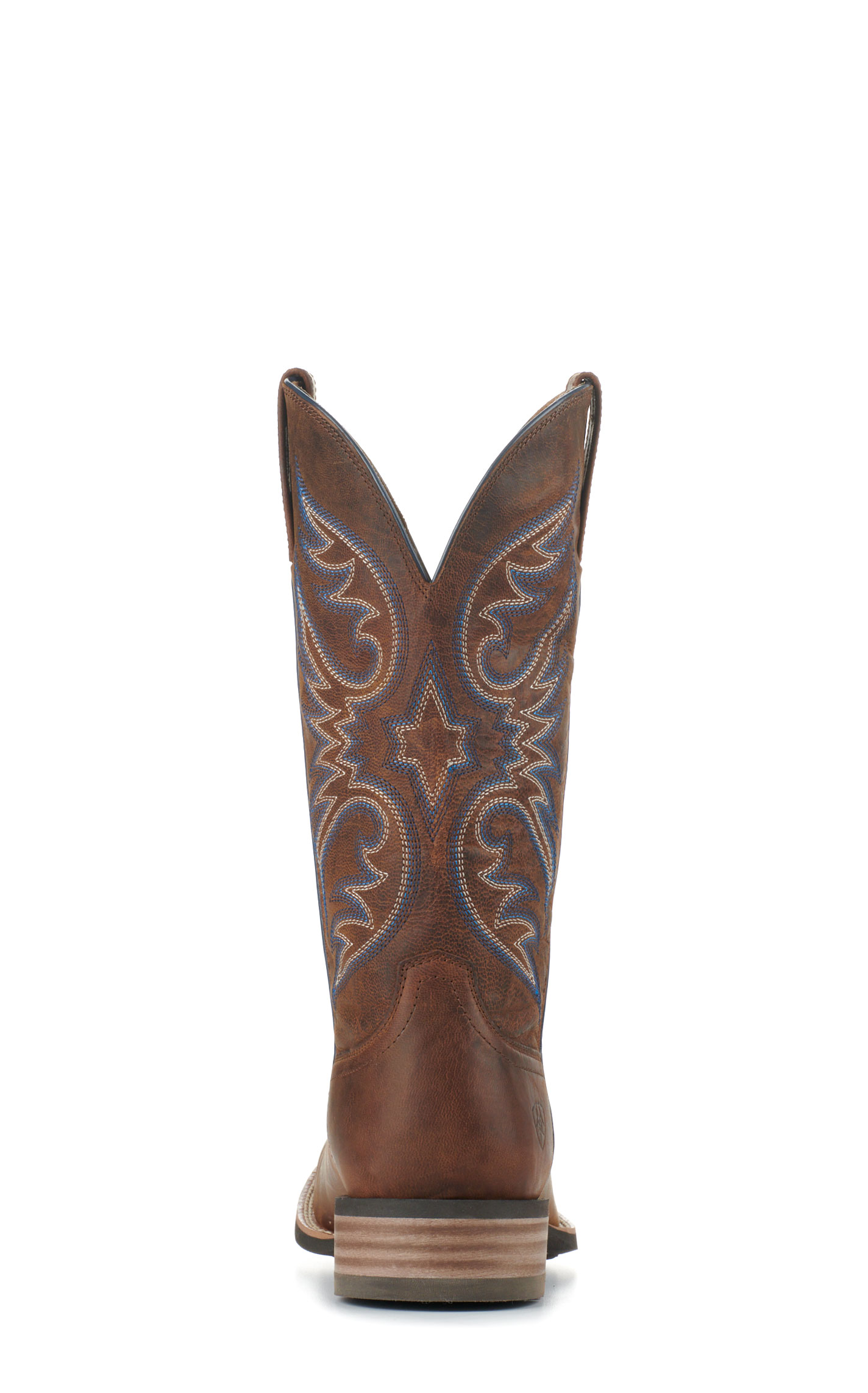 Ariat Men's Ricochet Weathered Chestnut SmartLite Wide Square Toe Cowboy Boots - Image 1