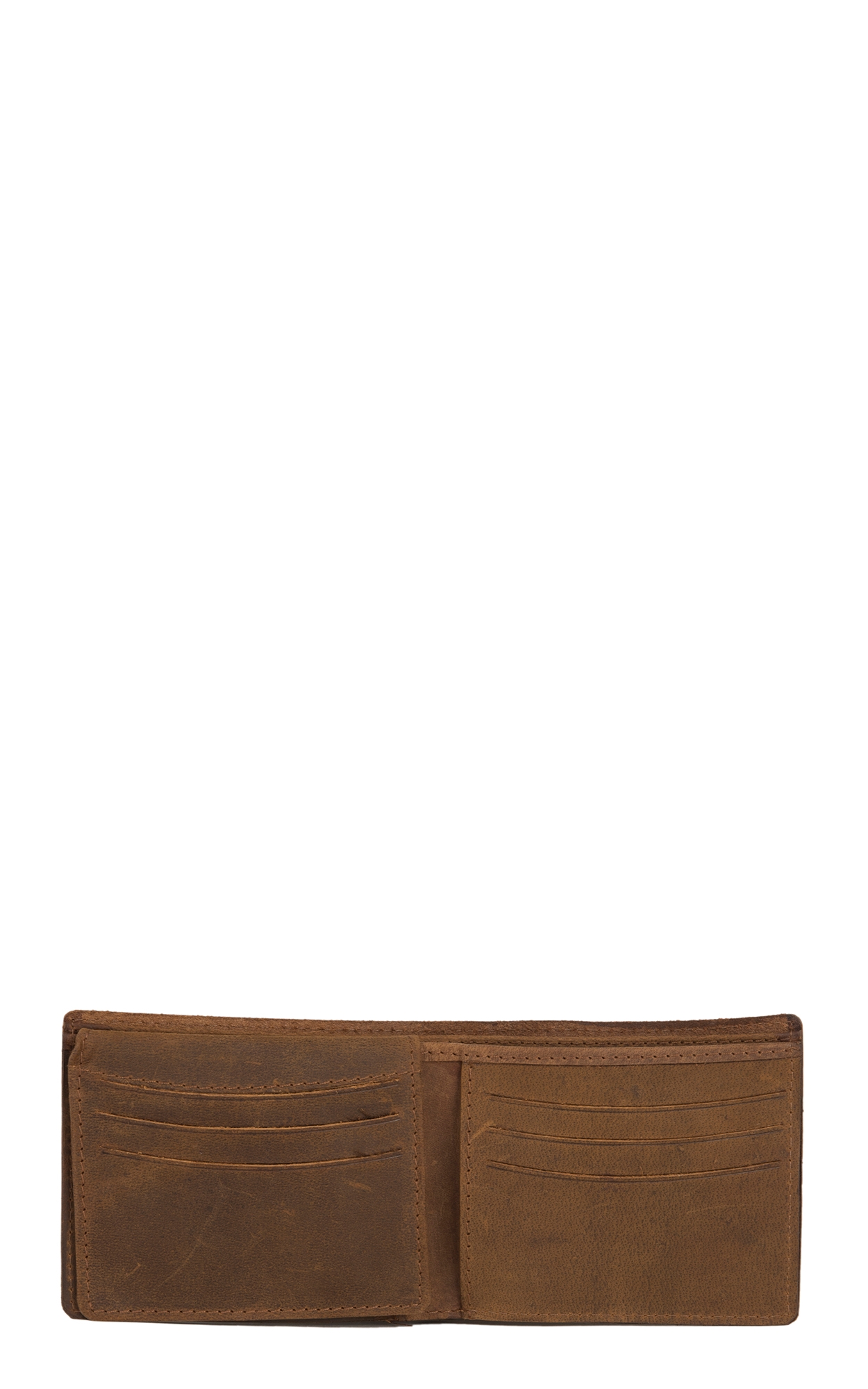 STS Ranchwear Foreman Collection Men's Distressed Brown Leather Bi-Fold Wallet - Image 1