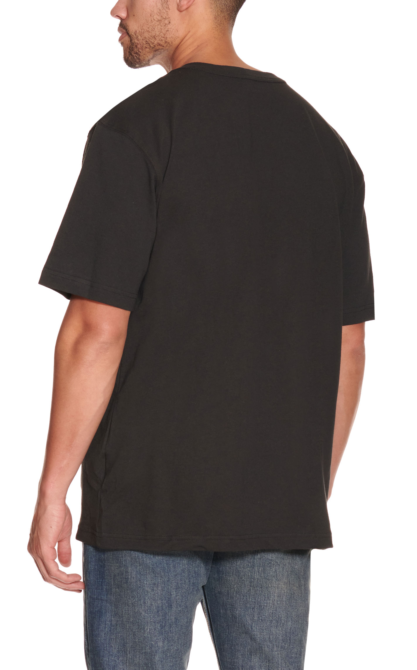 Carhartt Men's Black Loose Fit Logo Pocket Work T-Shirt - Big & Tall - Image 2