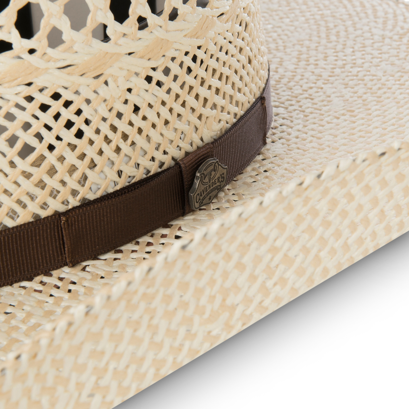 Cavender's Ranch Collection Twisted Weave Vented Straw Cowboy Hat - Image 1
