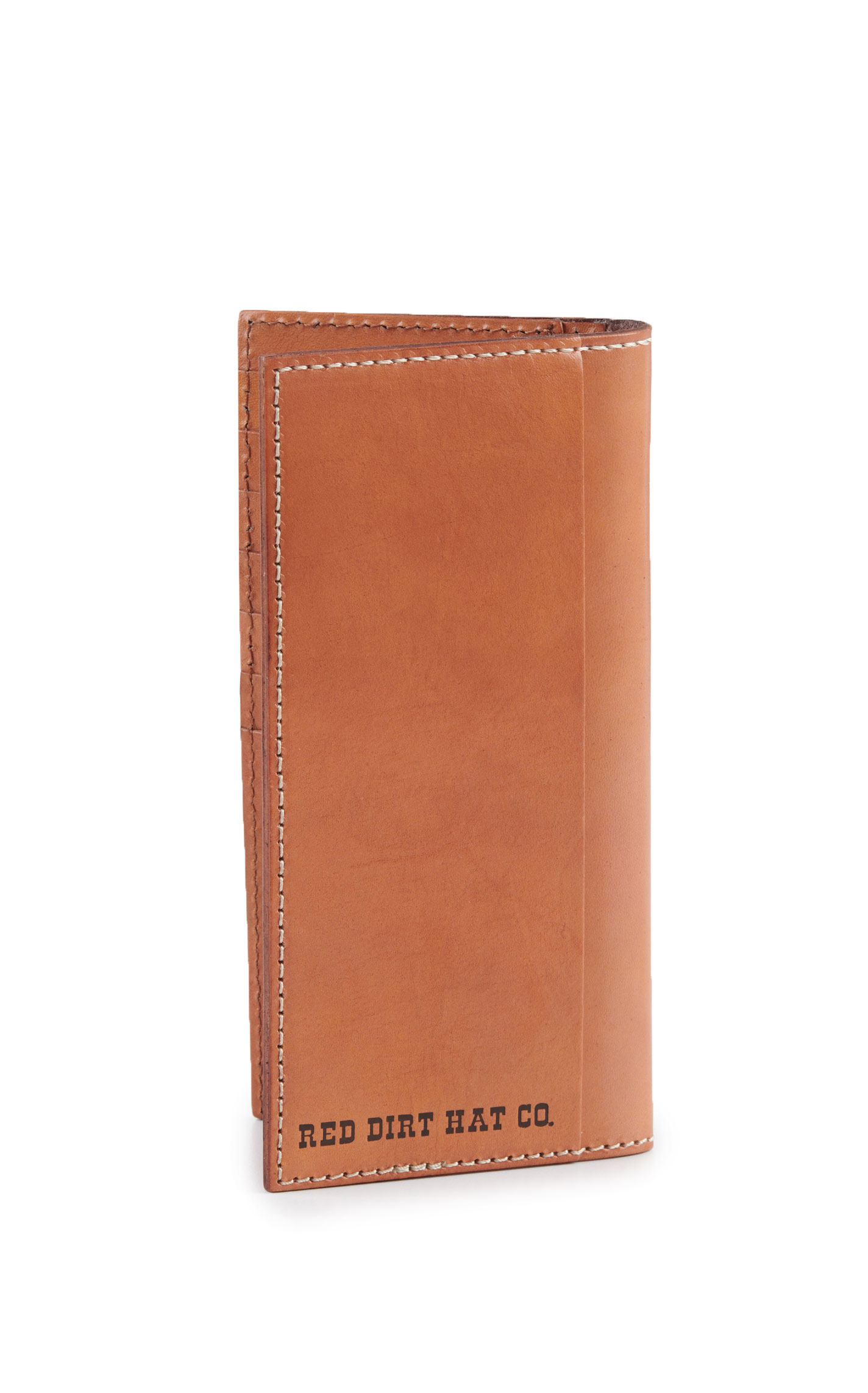 Red Dirt Hat Co. Brown Woven Leather with Logo Desert Scene Rodeo Wallet - Image 3