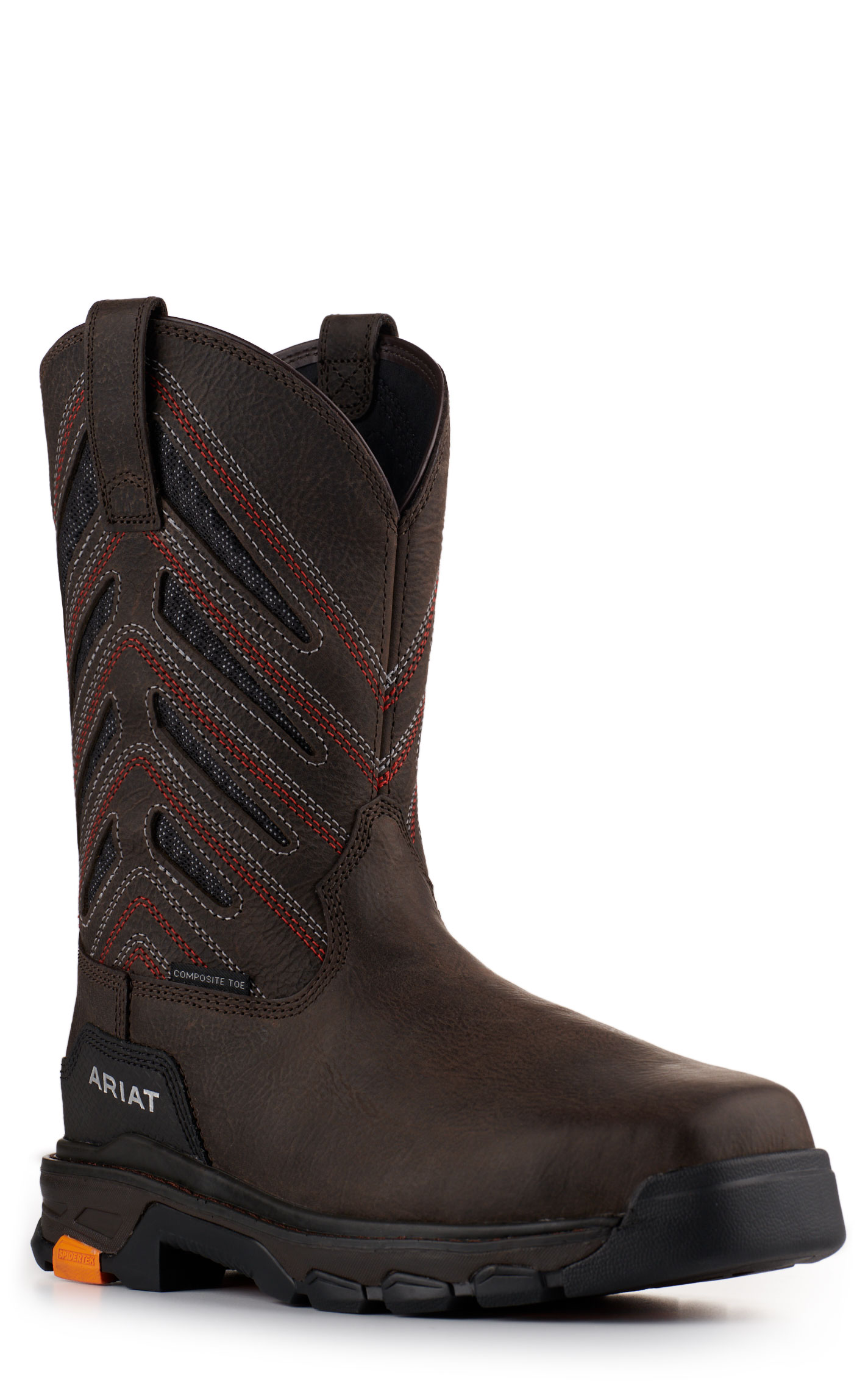 Ariat Men's Intrepid Iron Coffee VentTEK Wide Square Composite Toe Work Boot - Image 1
