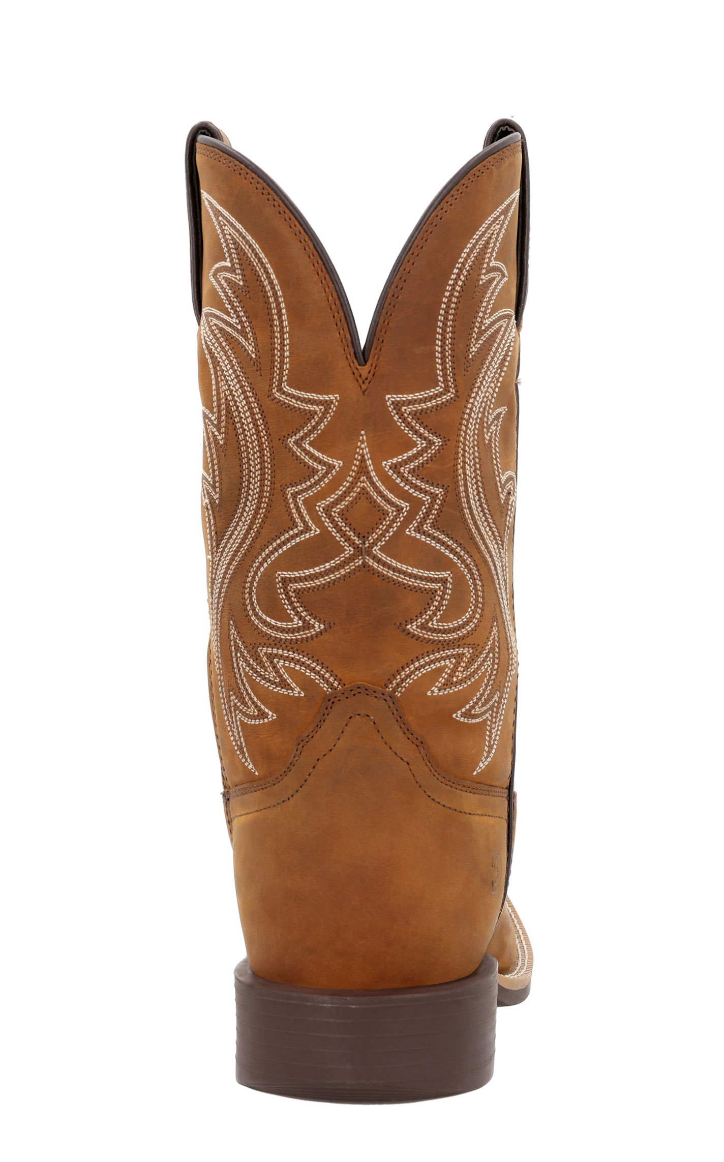 Durango Men's Shyloh Saddie Brown Wide Square Toe Cowboy Boots - Image 1