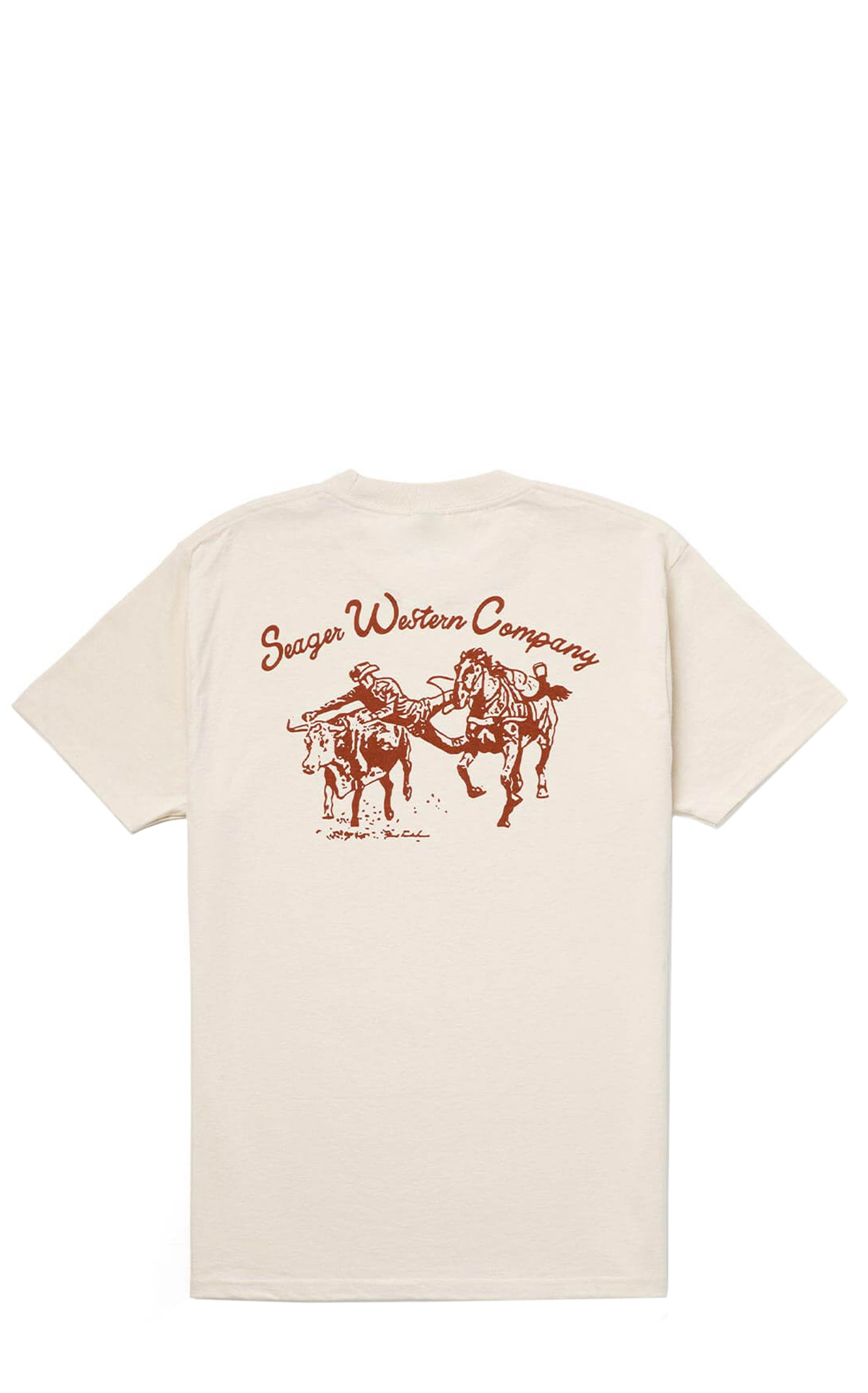 Seager Men's Los Rios Vintage White Graphic T-Shirt - Image 1
