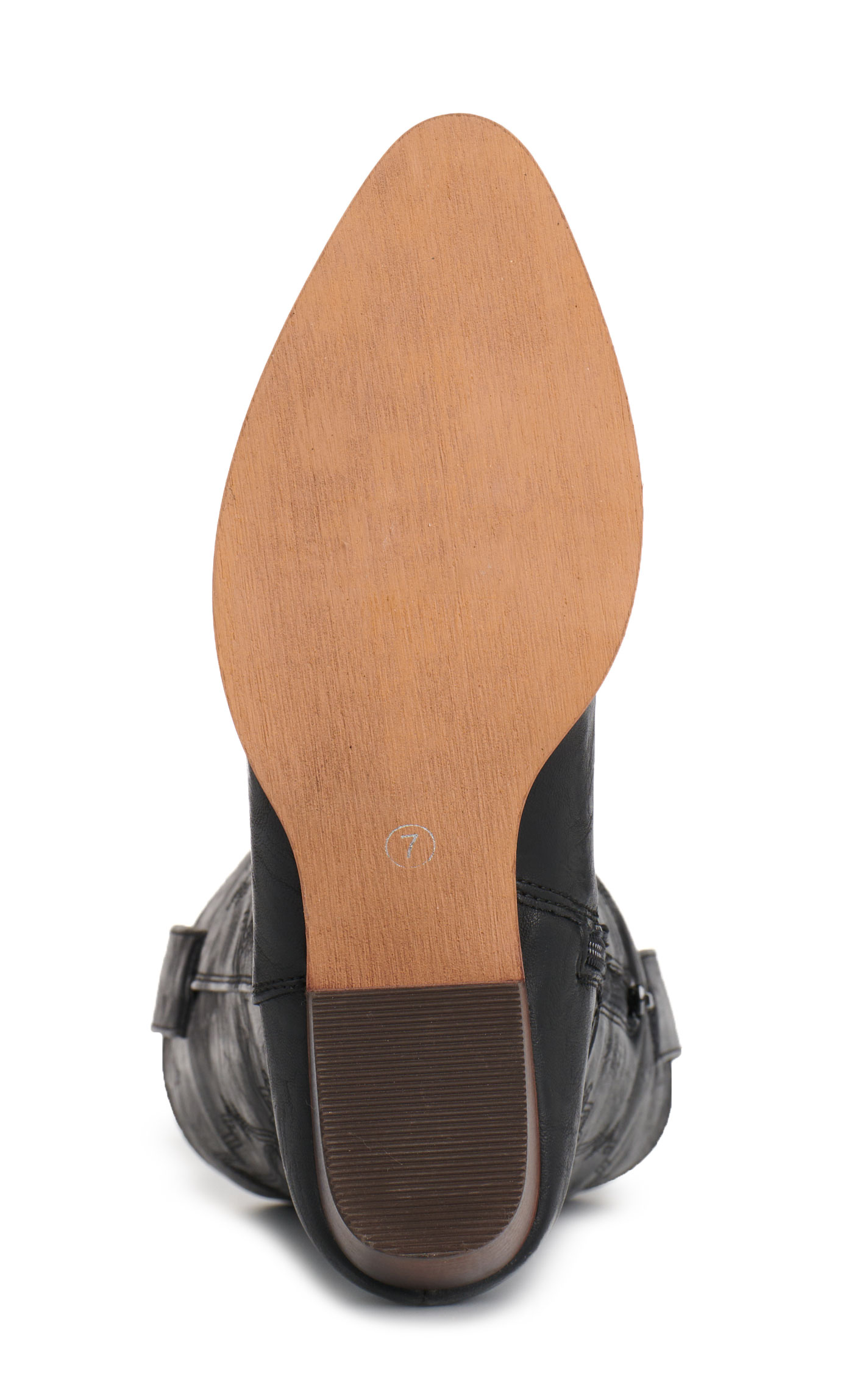 Roper Women's Nettie Black Faux Leather Snip Toe Cowboy Boots - Image 1
