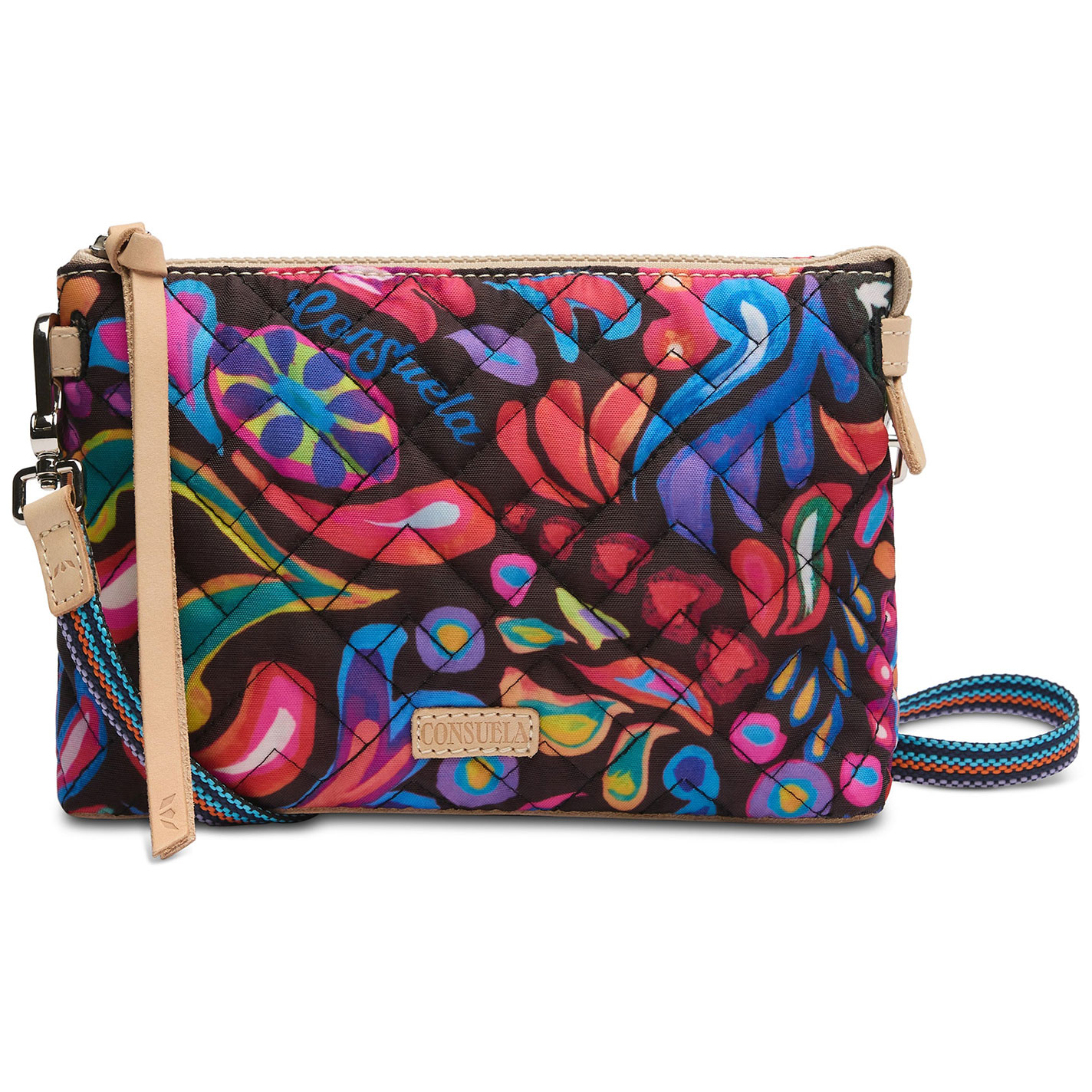 Consuela Sam Colorful Floral Quilted Midtown Crossbody Bag - Image 1