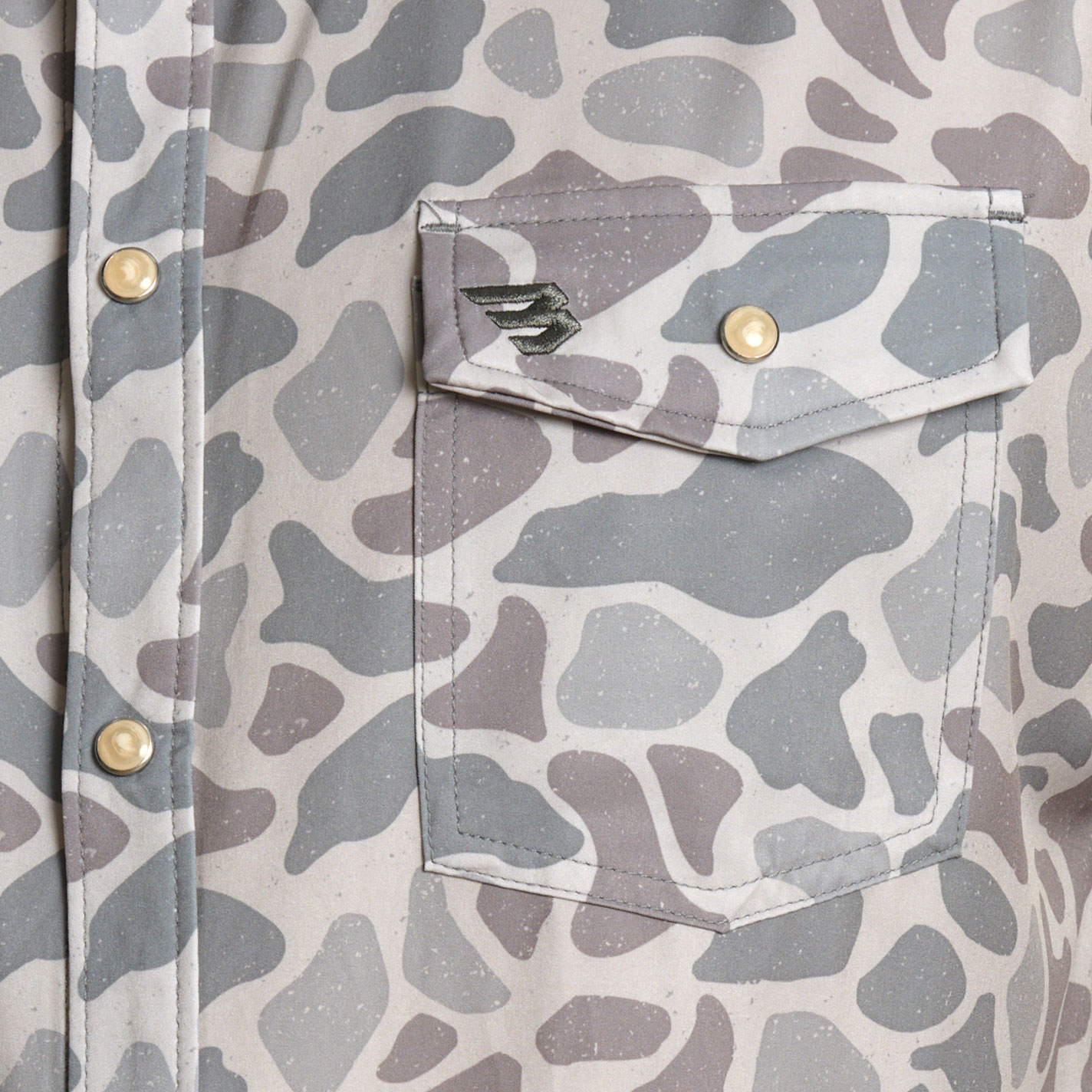 Burlebo Men's Deer Camo Performance Outdoor Shirt - Image 1