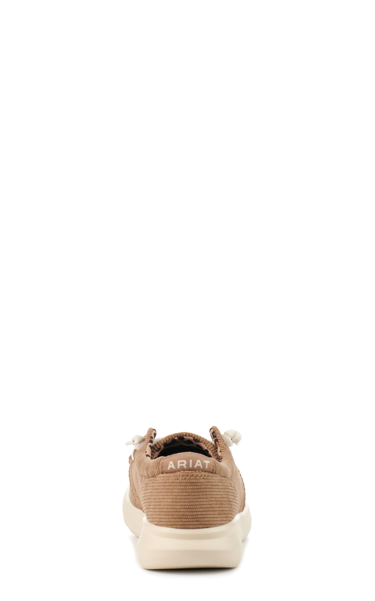 Ariat Women’s Tan Hilo Corduroy Moc Toe Casual Shoes - Image 1