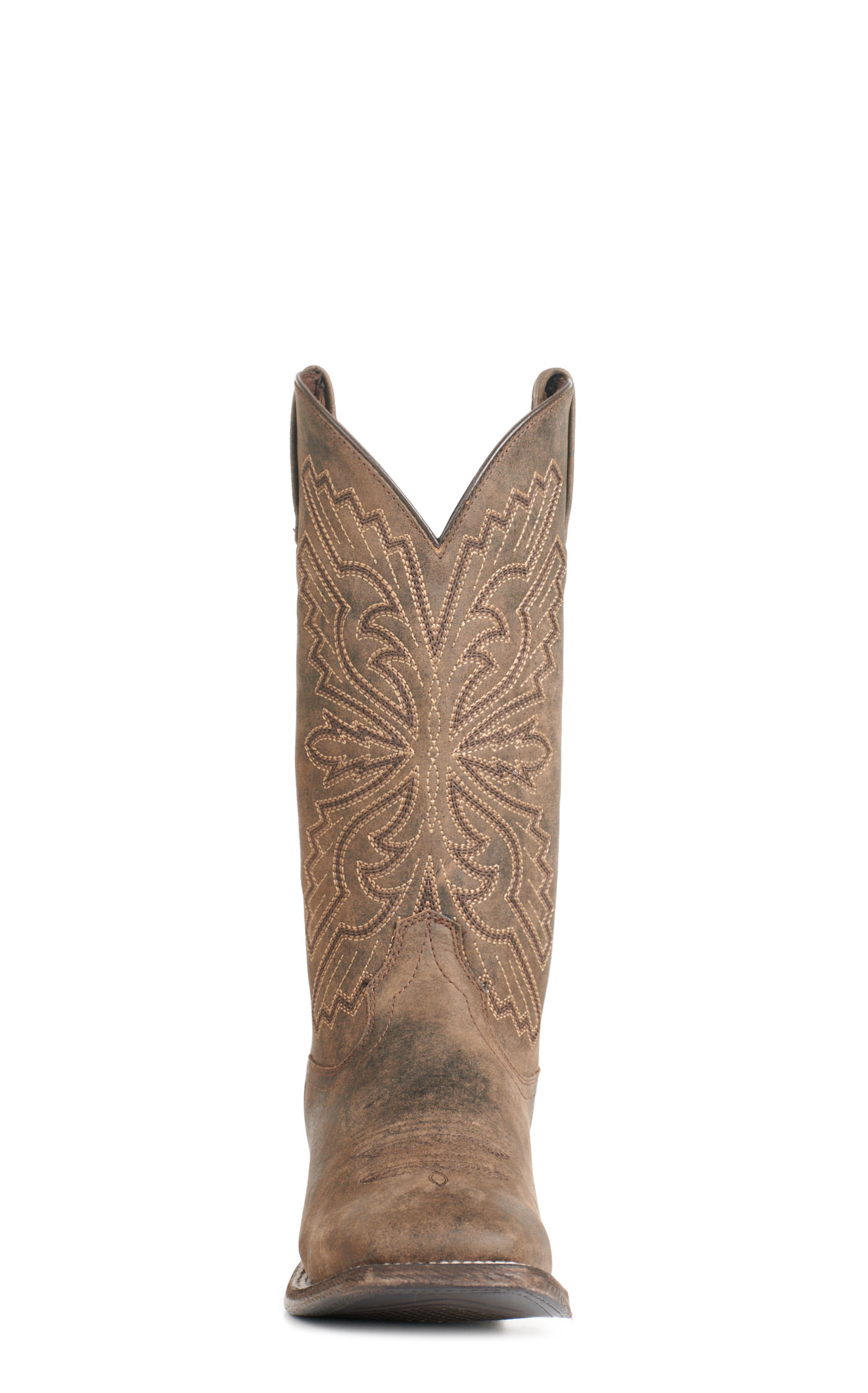 Ariat Men's Sting Dark Tan Wide Square Toe Cowboy Boots - Image 1