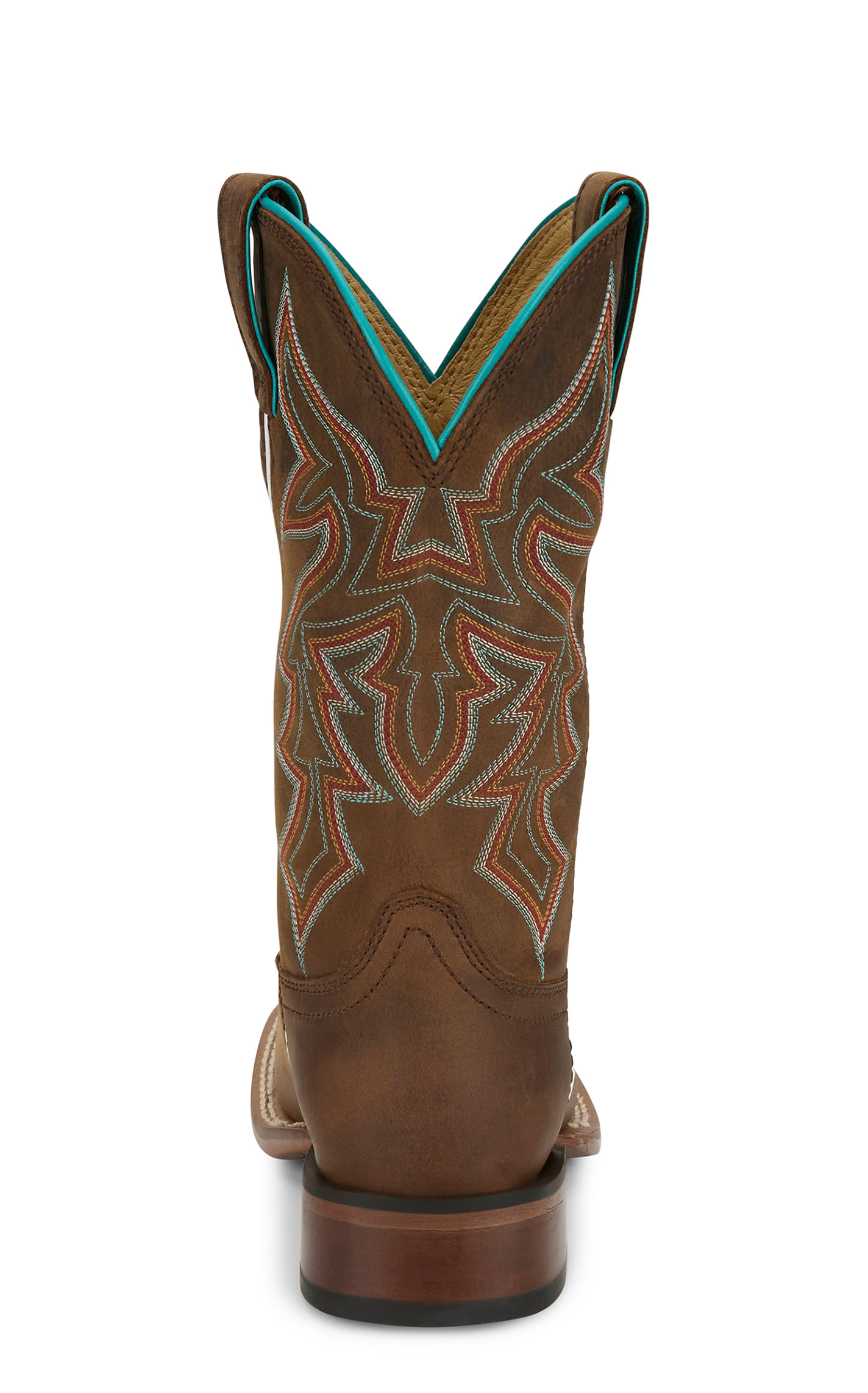 Justin Women’s Frontier Collection Miss Ellie Taupe Wide Square Toe Boots - Image 1