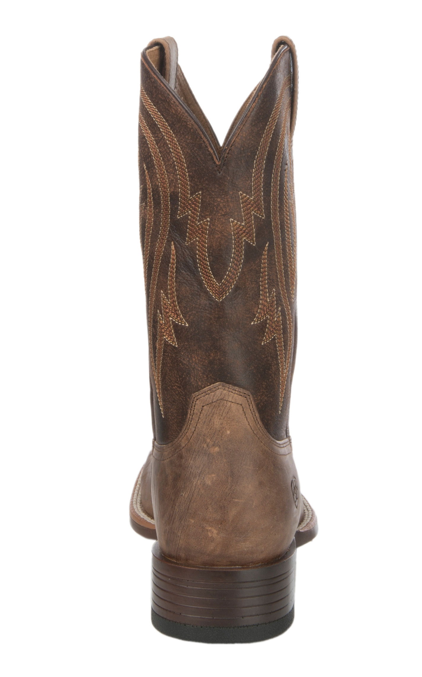 Ariat Men's Plano Dusty Tan and Brown Bantamweight Wide Square Toe Cowboy Boots - Image 1