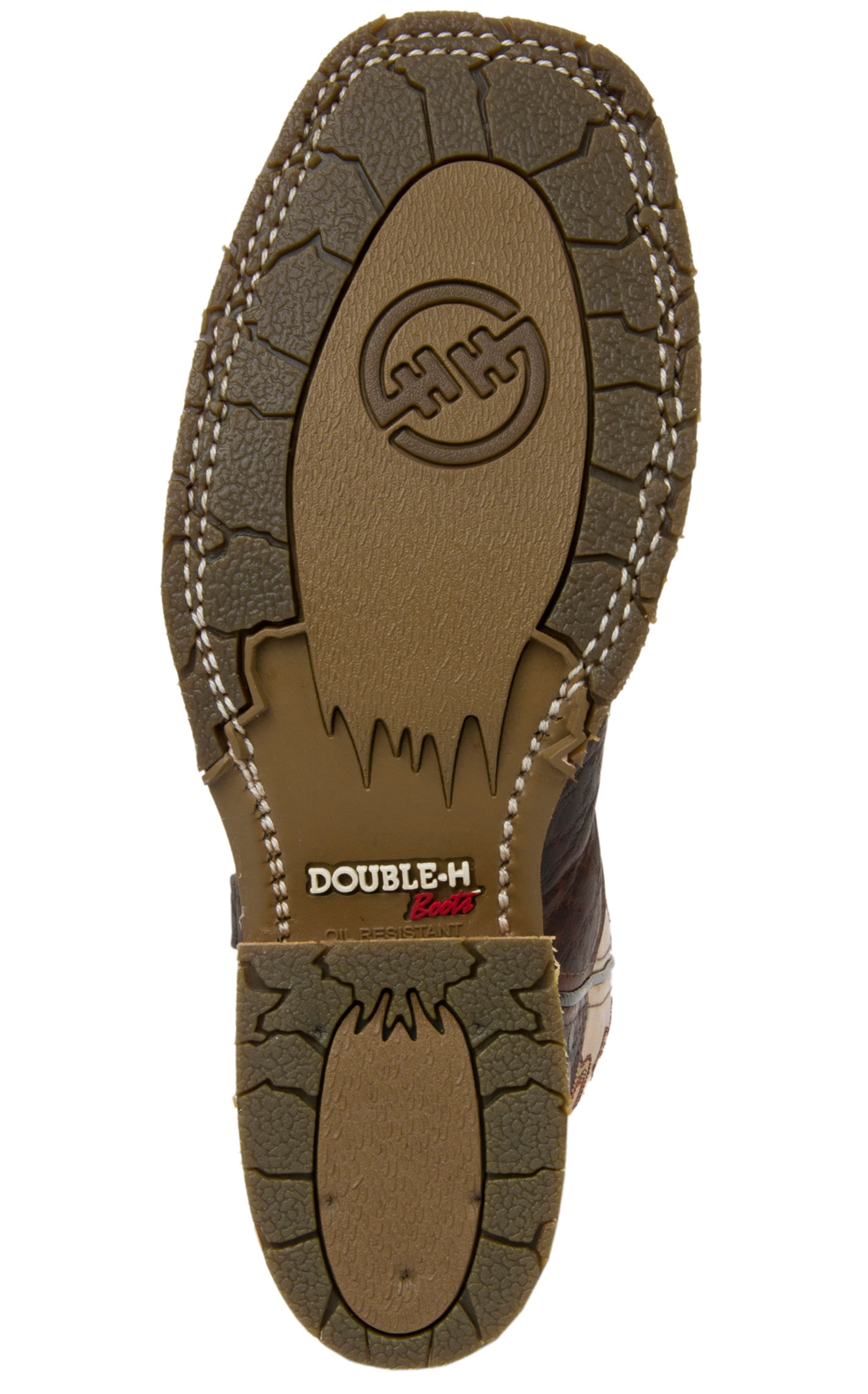 Double H Men's ICE Graham Brown Bison and Echo Taupe Square Toe Cowboy Boots - Image 1