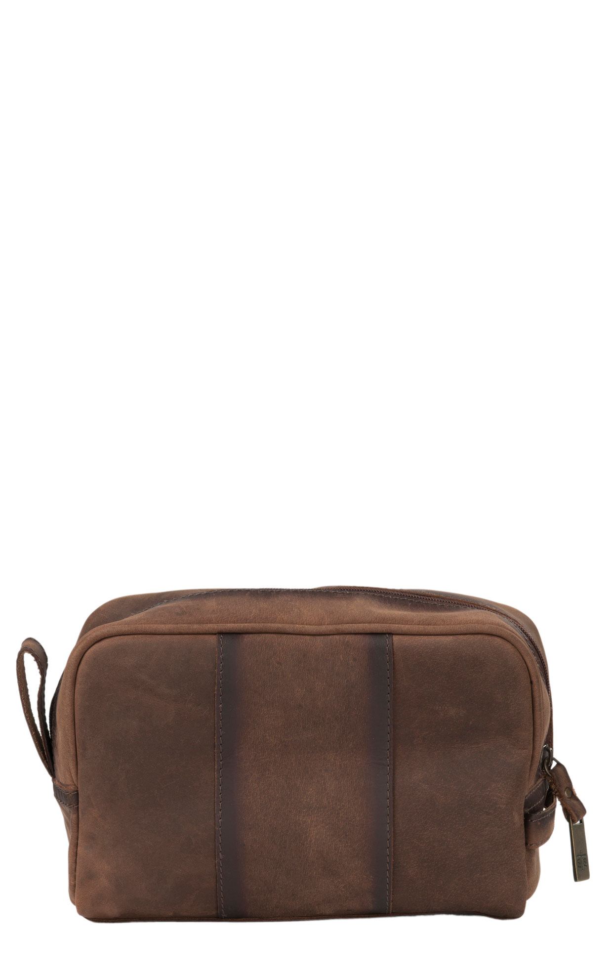 STS Ranchwear Brown Leather Foreman Collection Shave Kit - Image 1