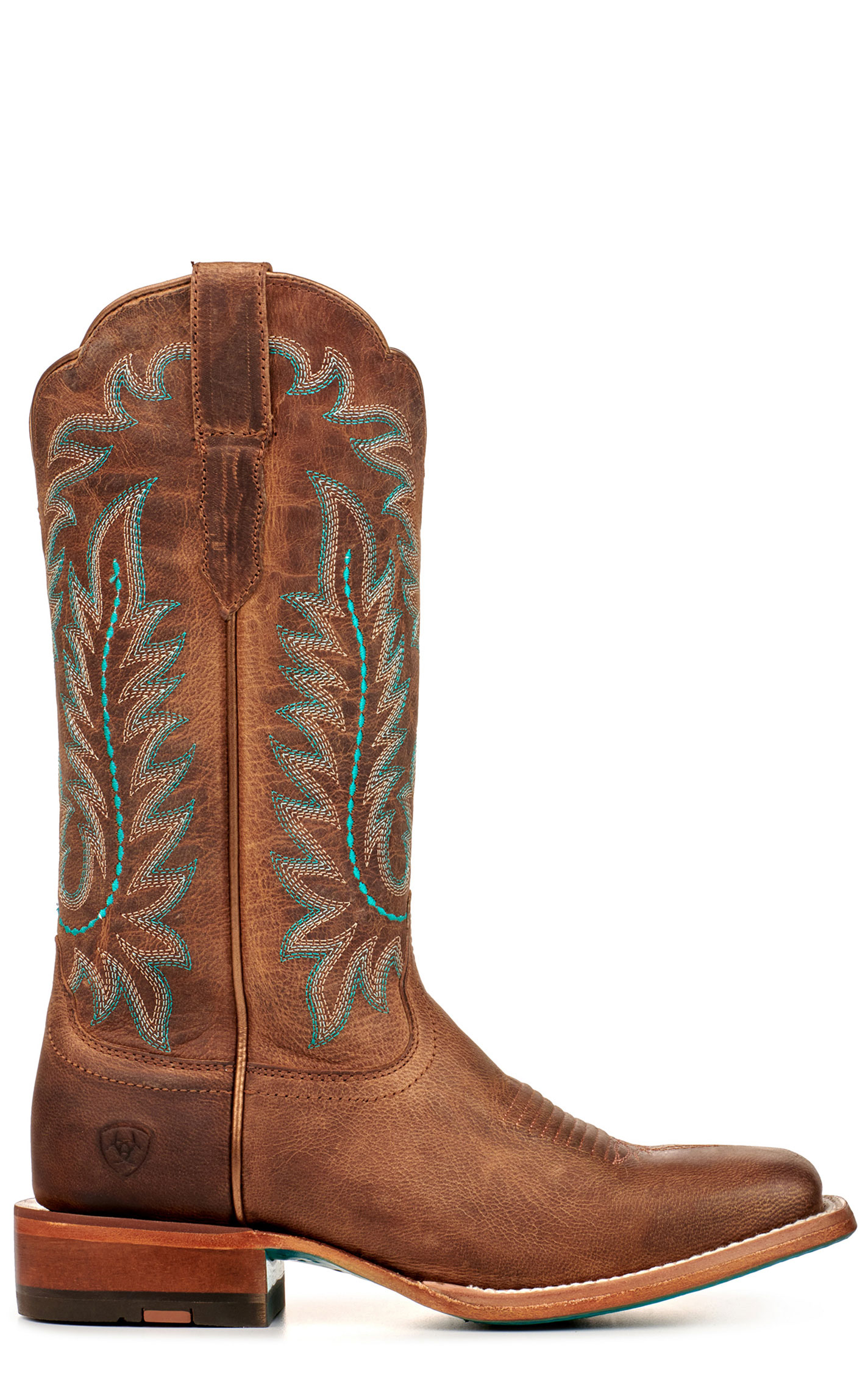 Ariat Women's Frontier Tilly Rodeo Tan TekStep Wide Square Toe Cowboy Boots - Image 1