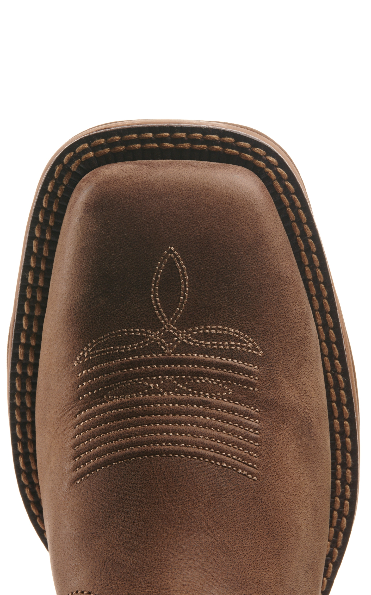 Tony Lama Men's Bartlett Tan and Cognac Wide Square Toe Work Boot - Image 1