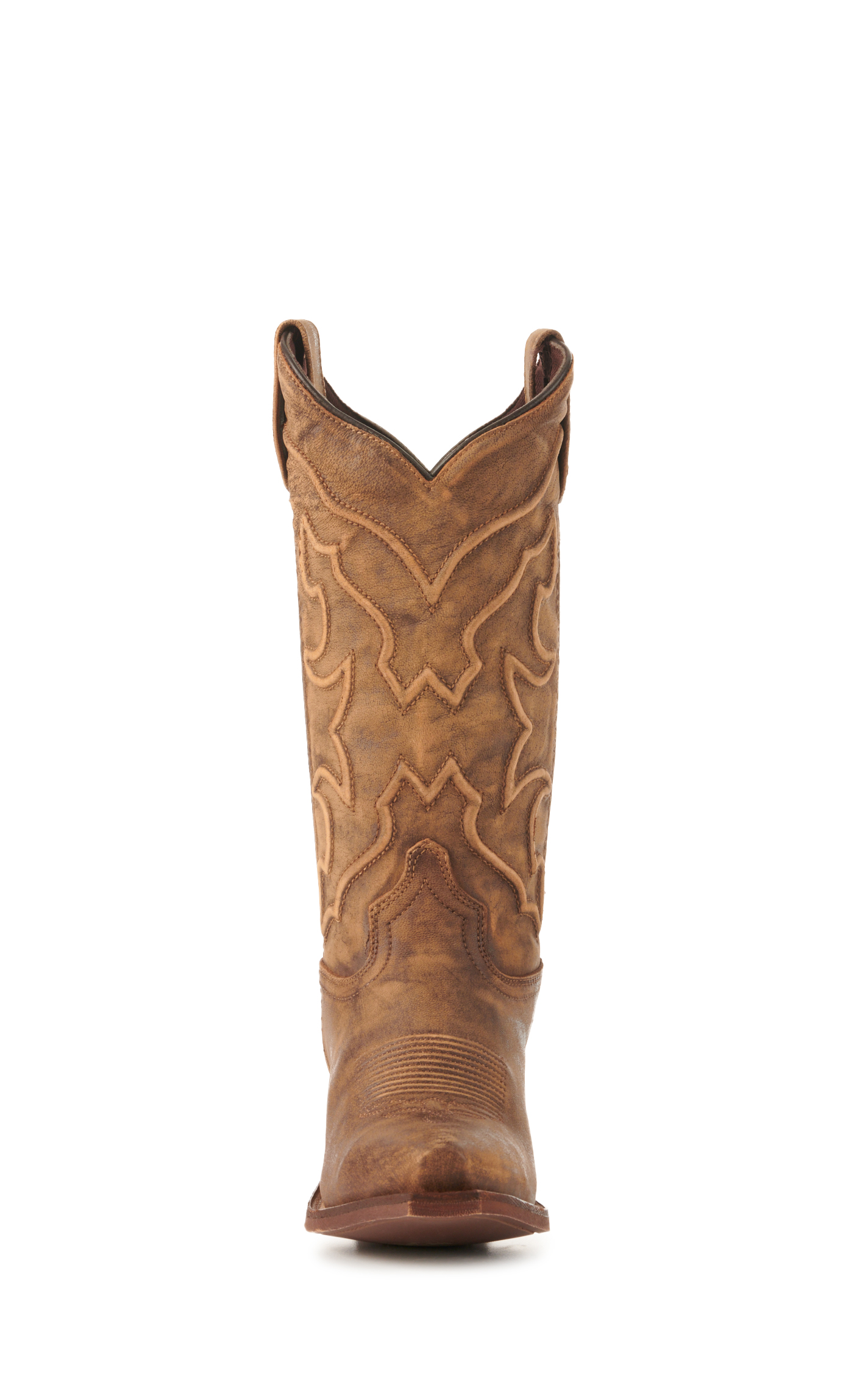 Laredo Women's Distressed Honey Snip Toe Cowboy Boots - Image 1
