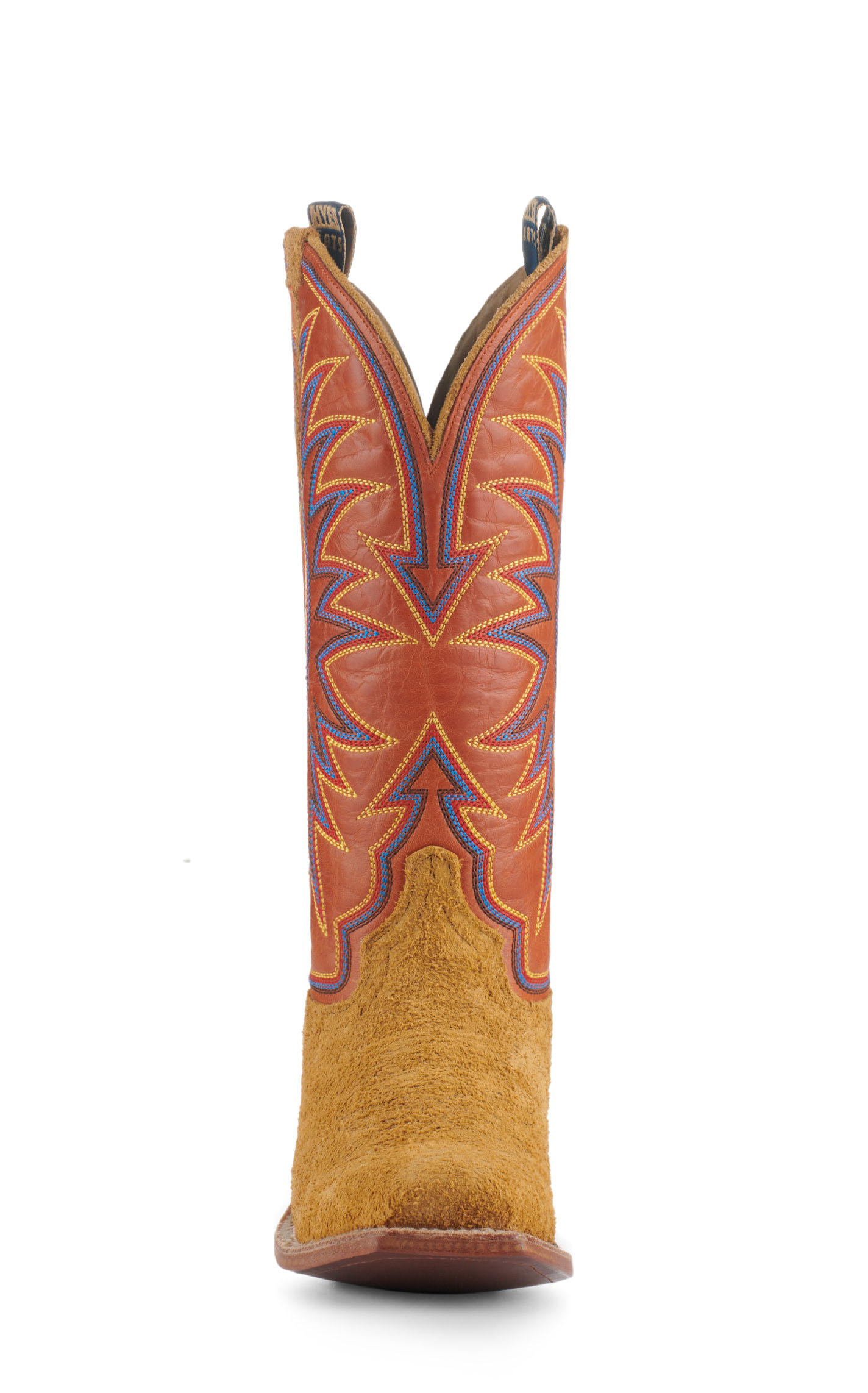 Hyer Women's Rose Hill Tangerine Vintage and Bronze Roughout Punchy Square Toe Cowboy Boots - Image 1