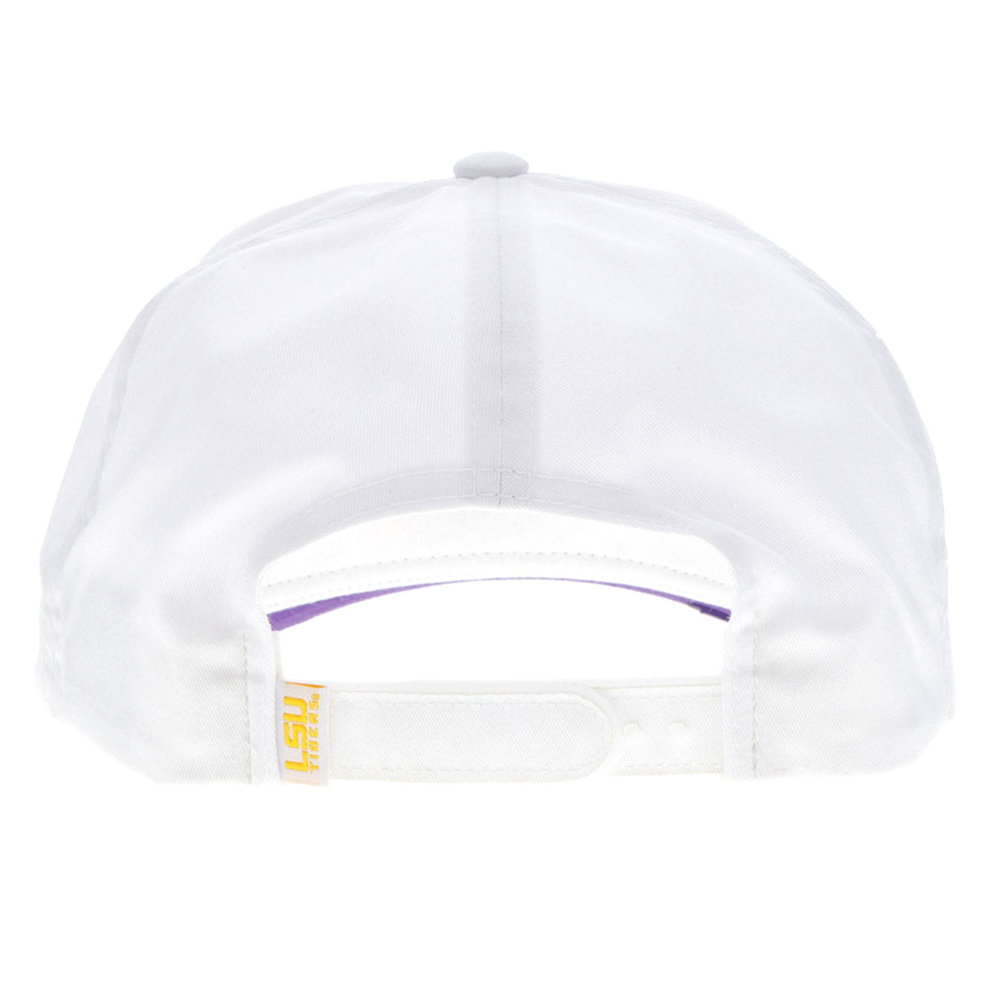 Hooey Collegiate Collection White LSU Eye of the Tiger Logo Curved Bill Cap - Image 1