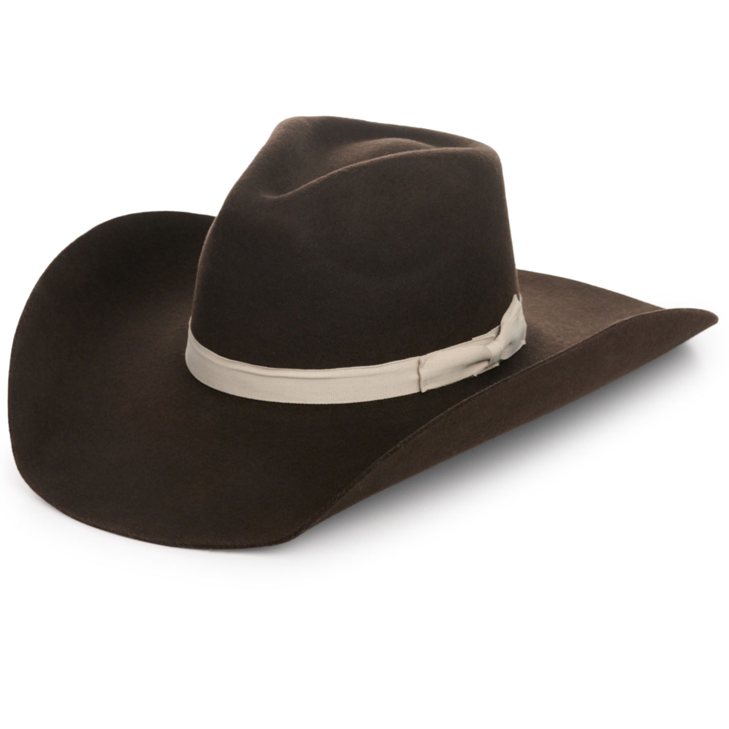 Rockin C Women's Chocolate Tracker & Cream Grosgrain Band Western Hat - Image 3
