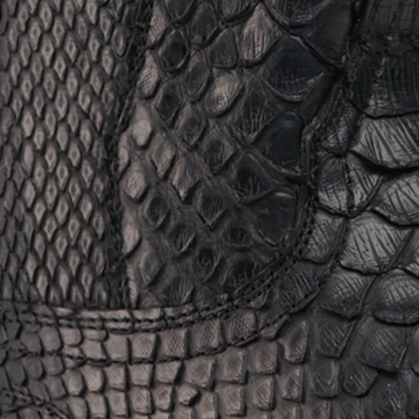 Cavender’s Women’s Python Black Exotic Snip Toe Western Boots  - Image 1