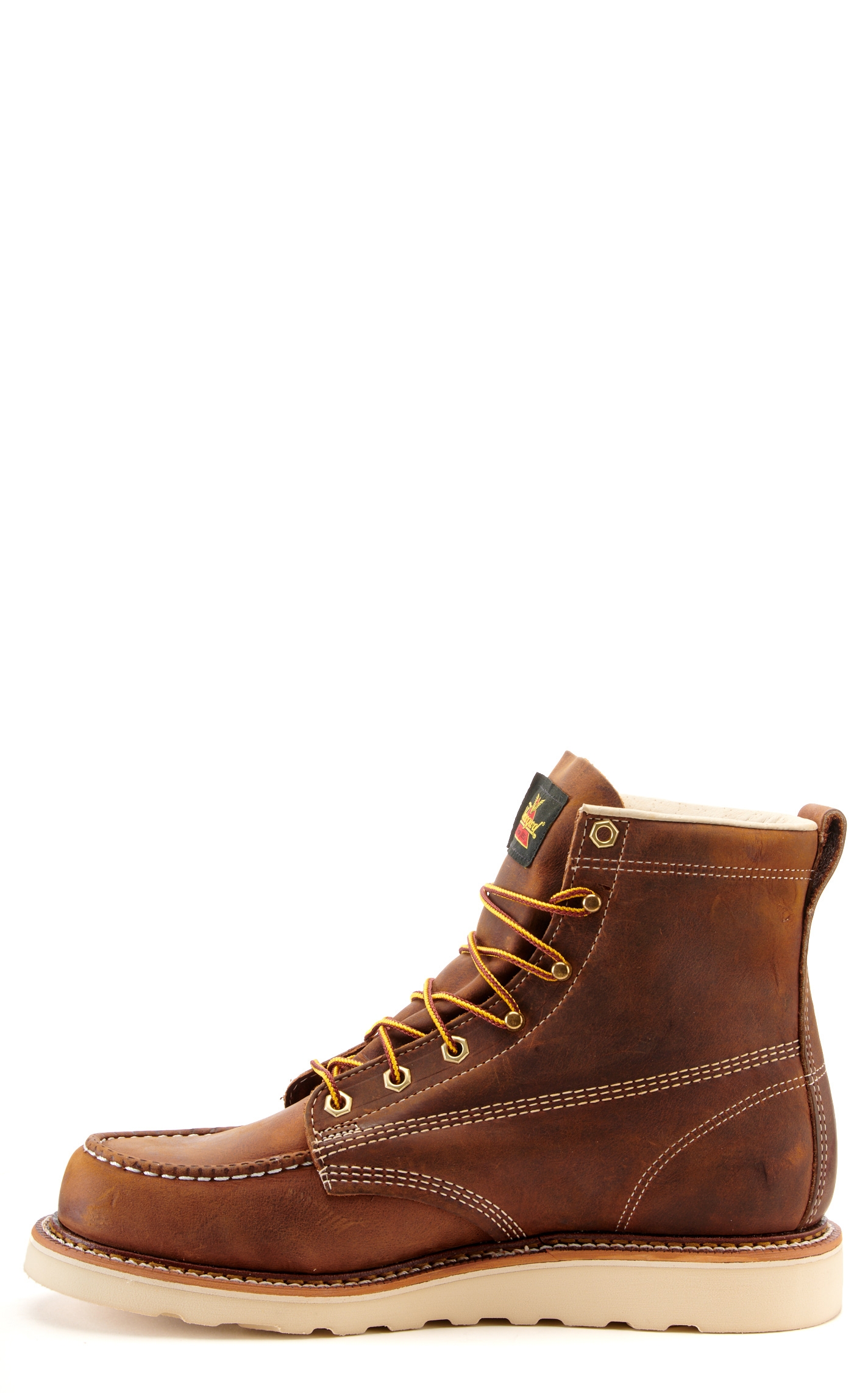 Thorogood Men's MAXWear Brown Crazy Horse Wedge Moc Toe Lace Up Work Boot - Image 1