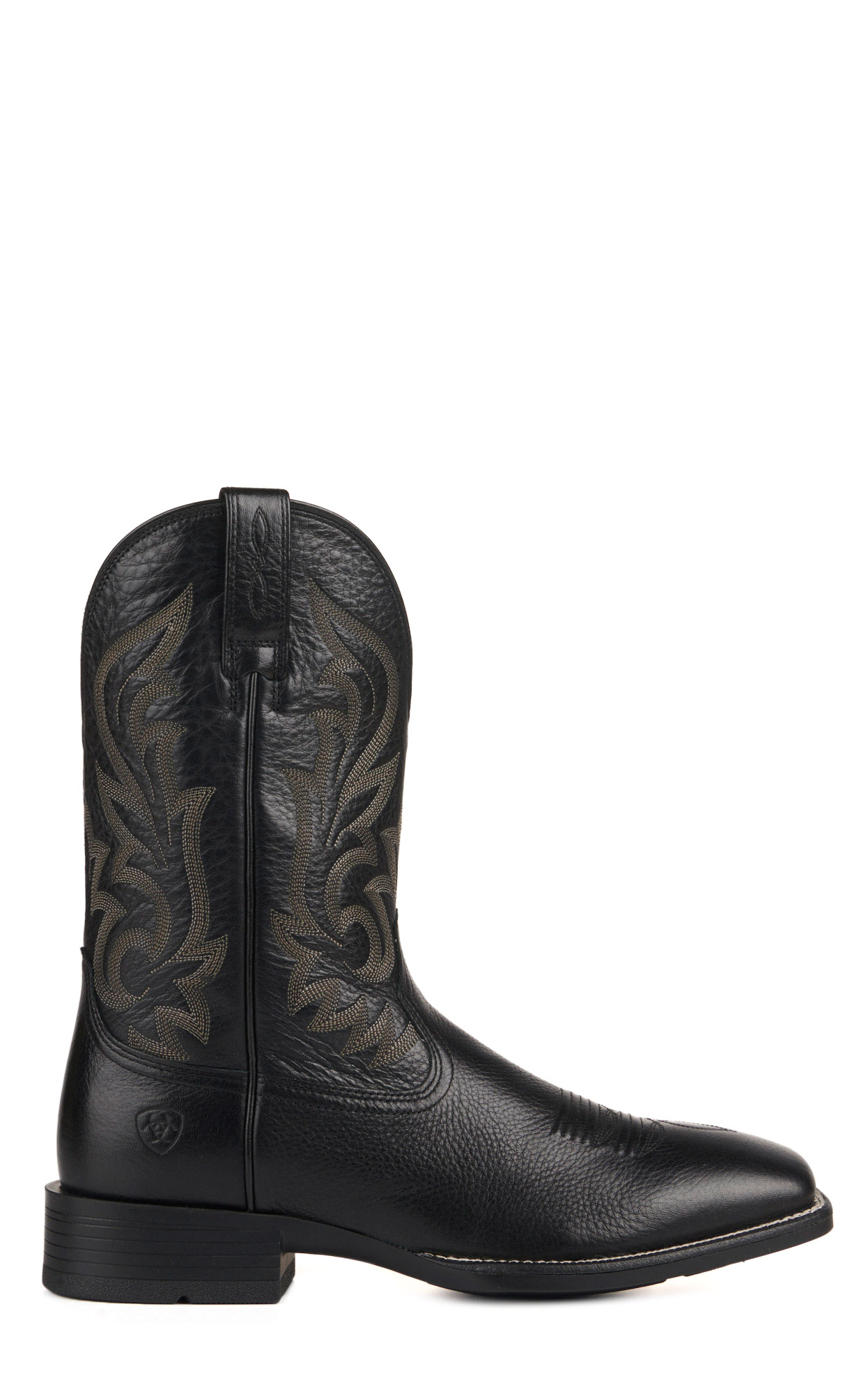 Ariat Mens Slim Zip Ultra Black Bantamweight Wide Square Toe Cowboy Boots - Image 1