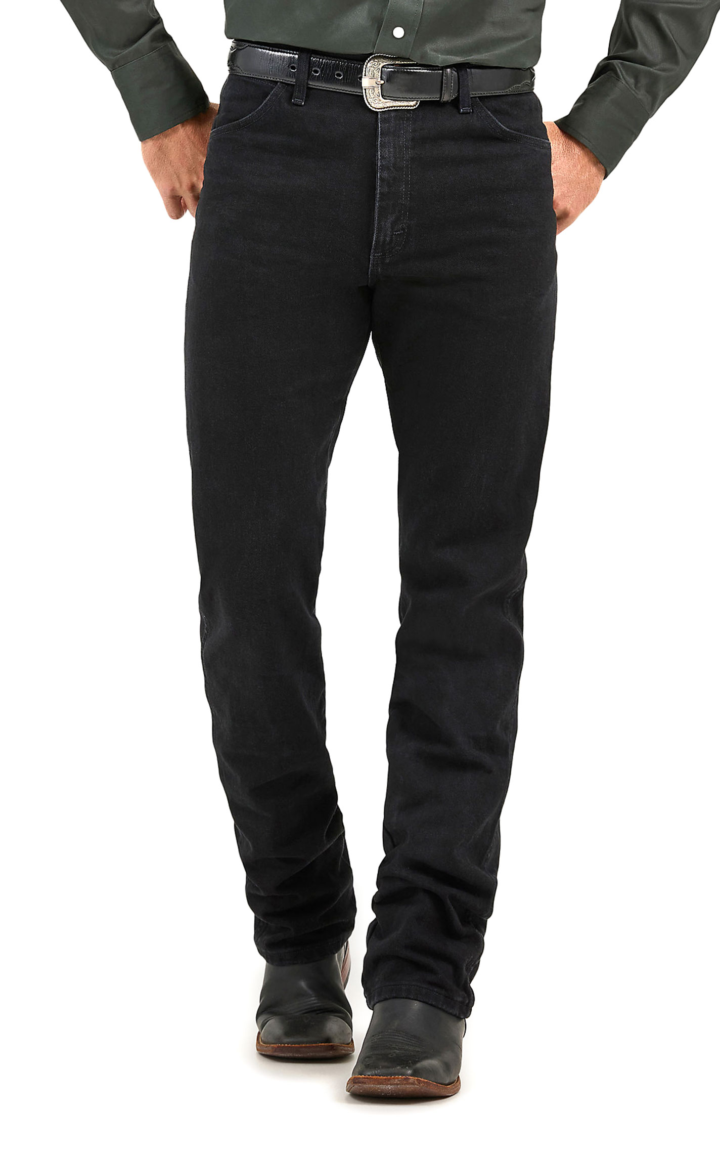 Wrangler Men's Black Cowboy Cut Original Fit Jeans - Tall - Image 1
