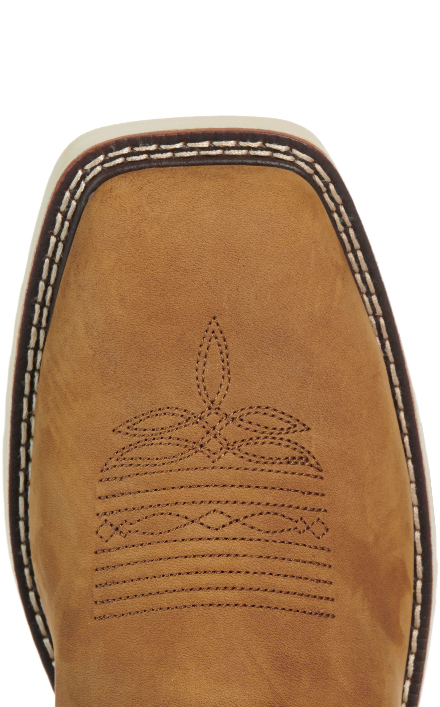 Ariat Men’s Activator Brown and Blue Waterproof Wide Square Soft Toe Work Boots - Image 1