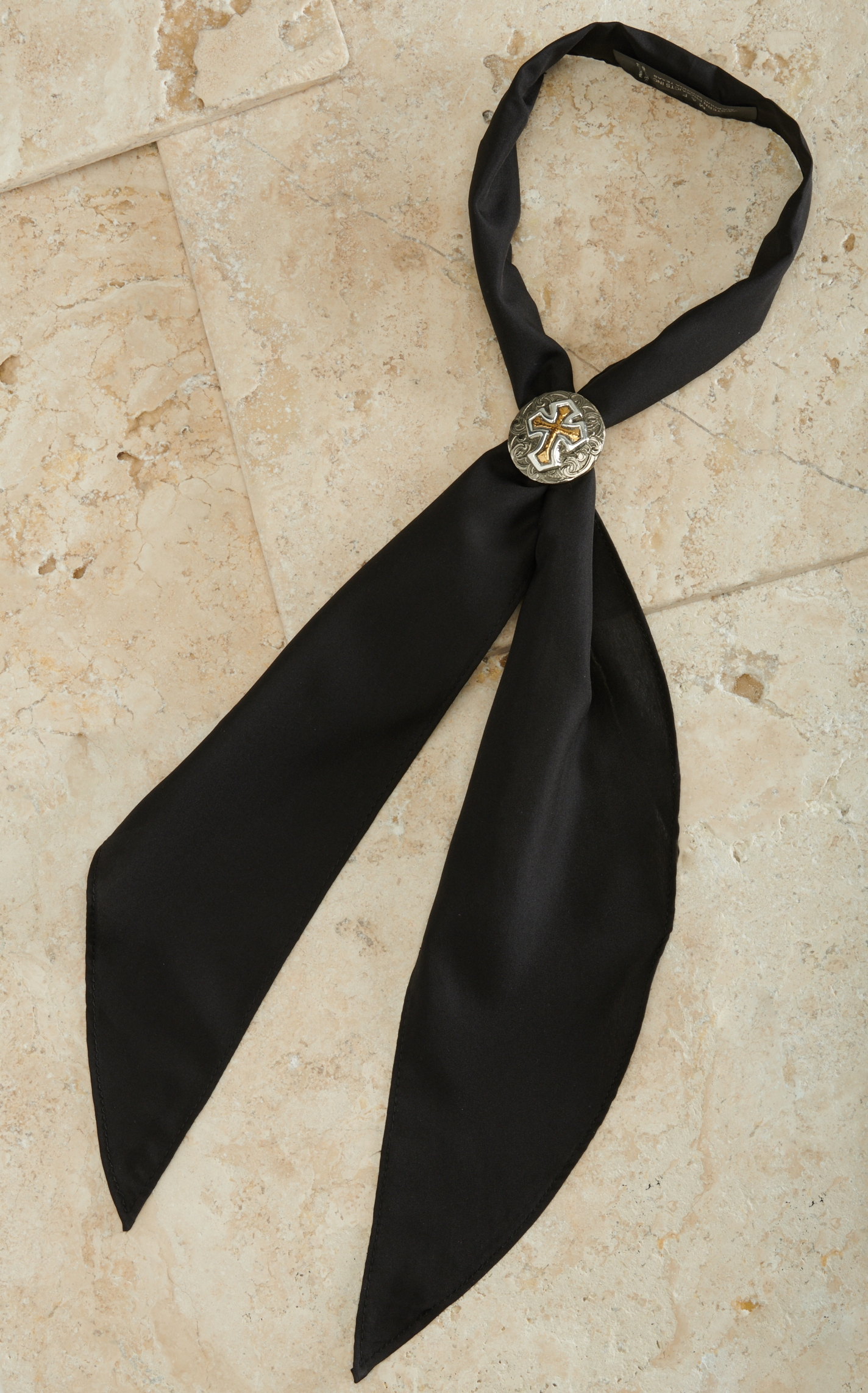 M&F Apache Scarf Tie - Black - Image 1